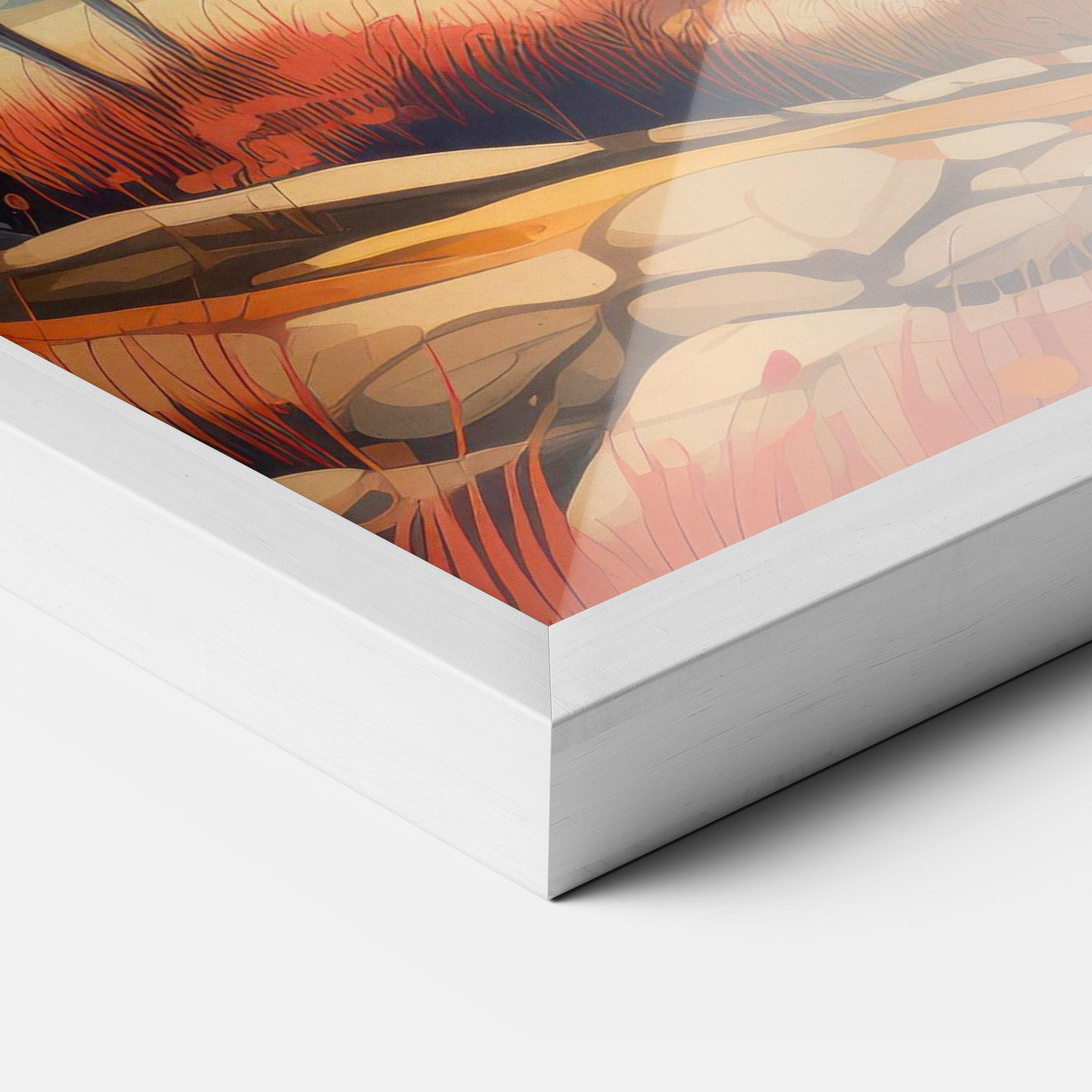 Poster Înrămat Autumn Tree Painting mockup 3