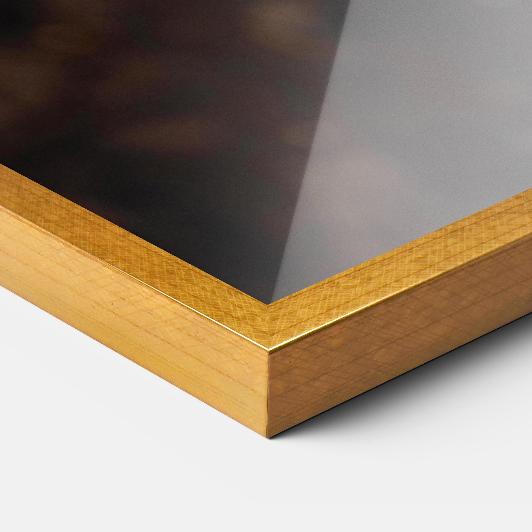 Poster Înrămat Autumn Brown Leaf mockup 3