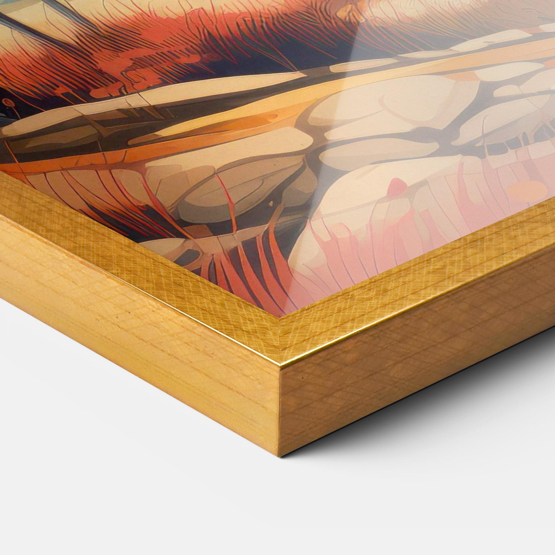 Poster Înrămat Autumn Tree Painting mockup 3