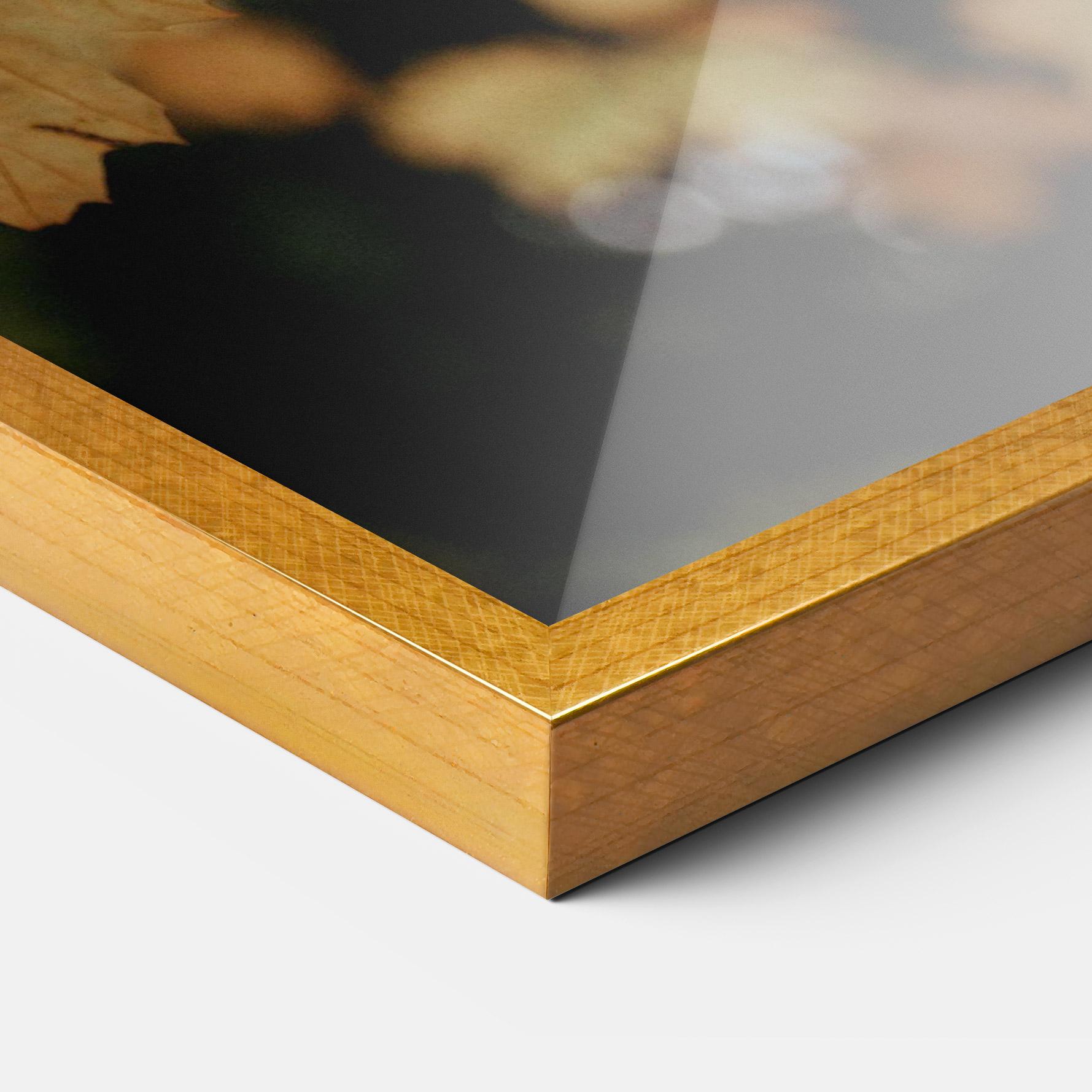 Poster Înrămat Brown Leaves mockup 3