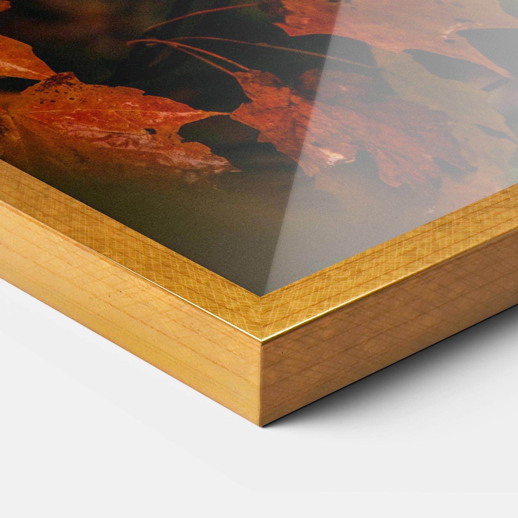 Poster Înrămat Orange Autumn Leaves mockup 3