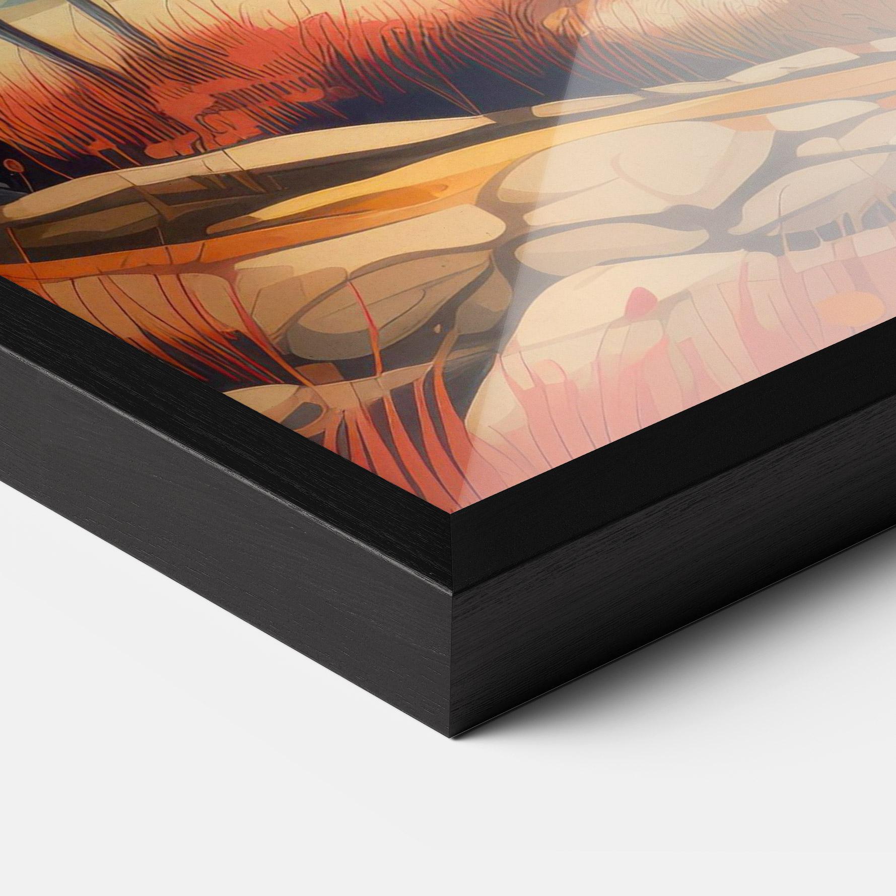 Poster Înrămat Autumn Tree Painting mockup 3