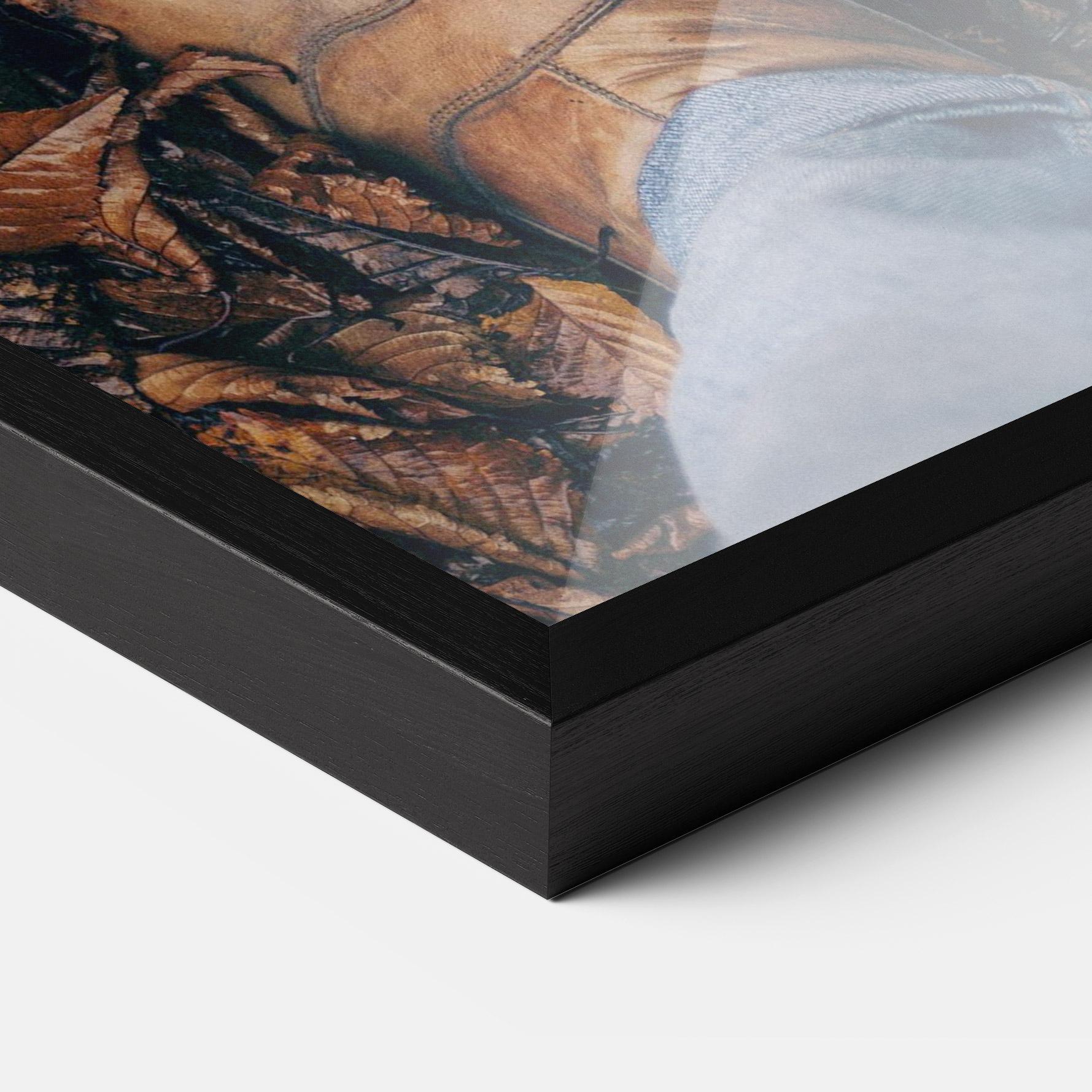 Poster Înrămat Leaves After Rain mockup 3