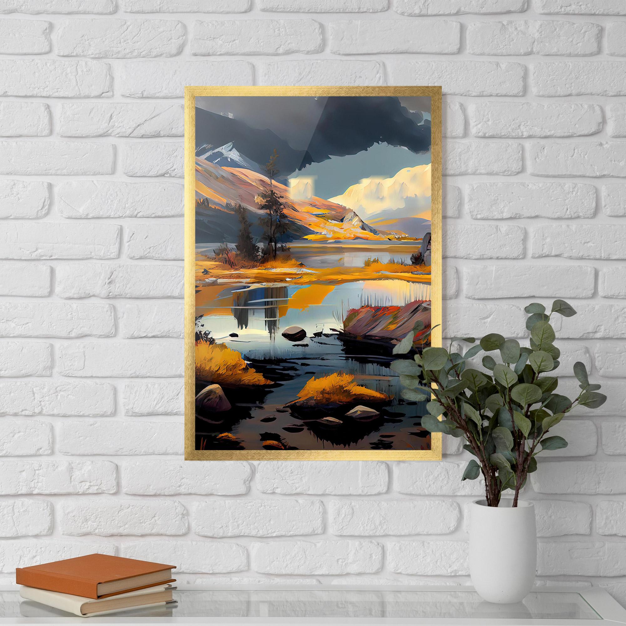 Poster Înrămat Autumn Landscape mockup 5