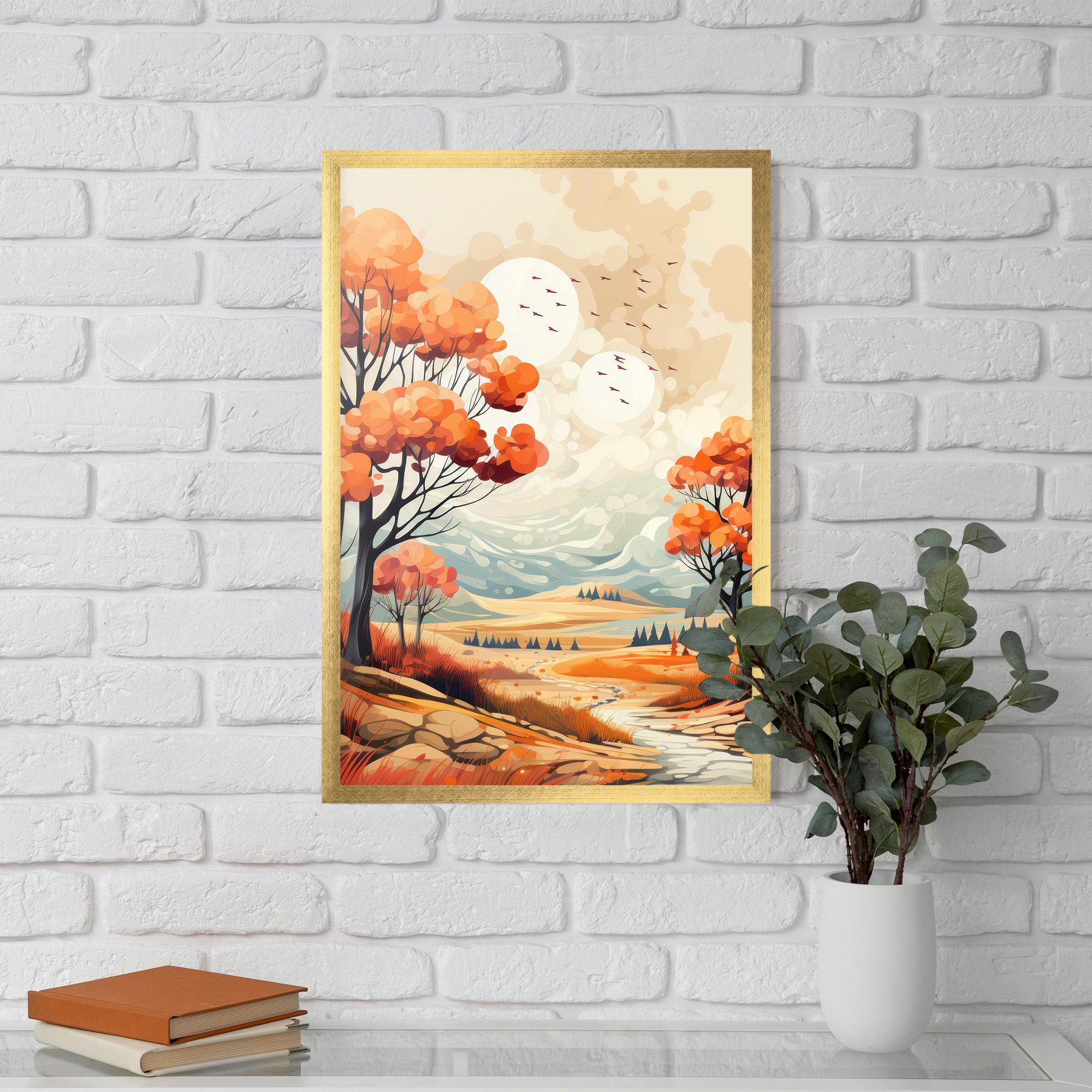 Autumn Tree Painting mockup 5