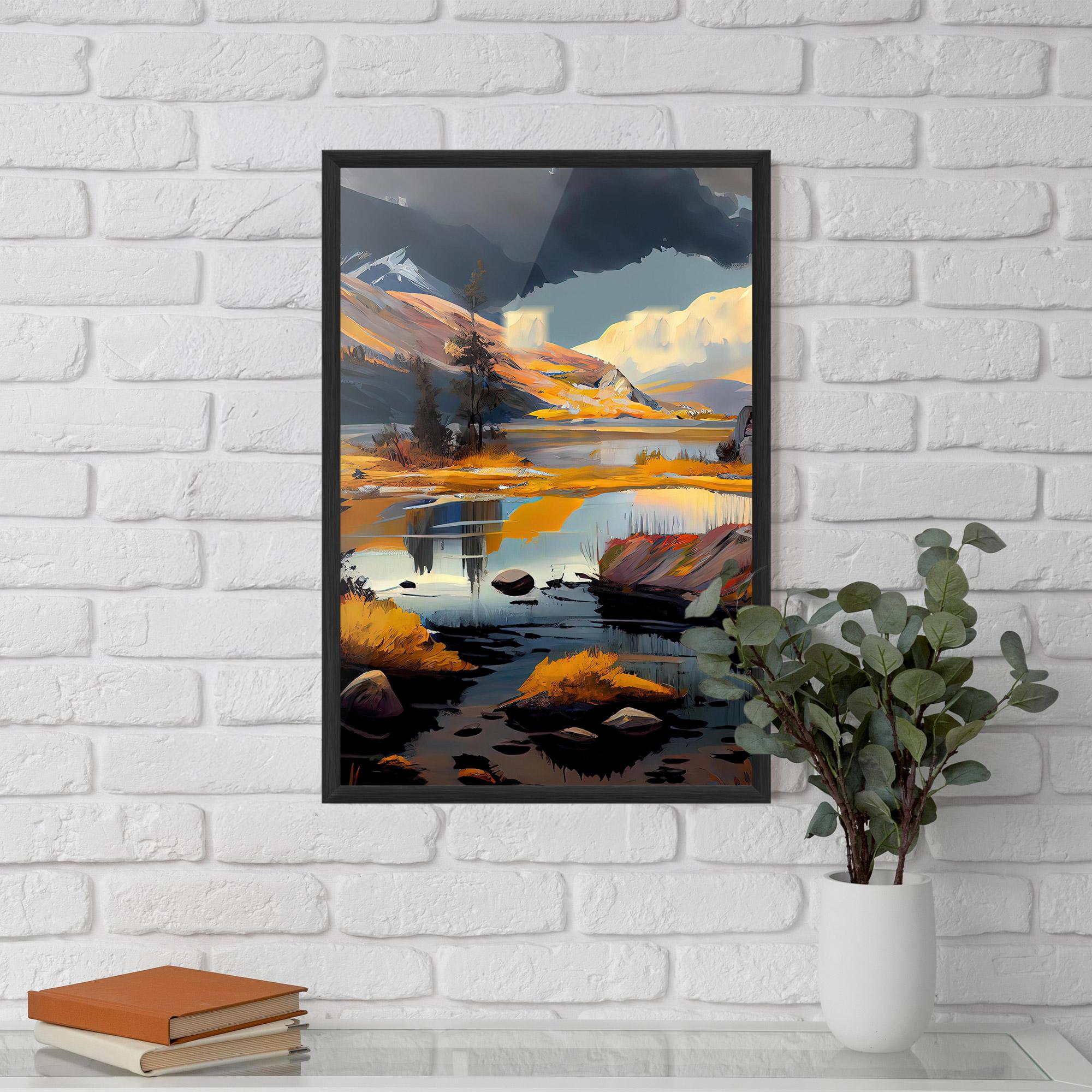 Poster Înrămat Autumn Landscape mockup 5