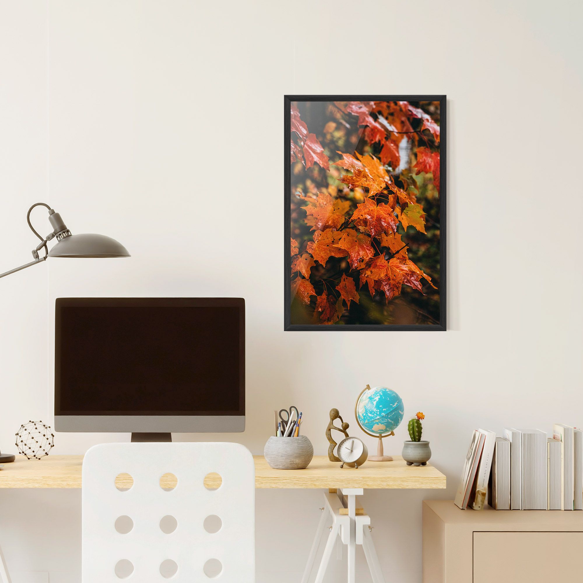 Orange Autumn Leaves mockup 6