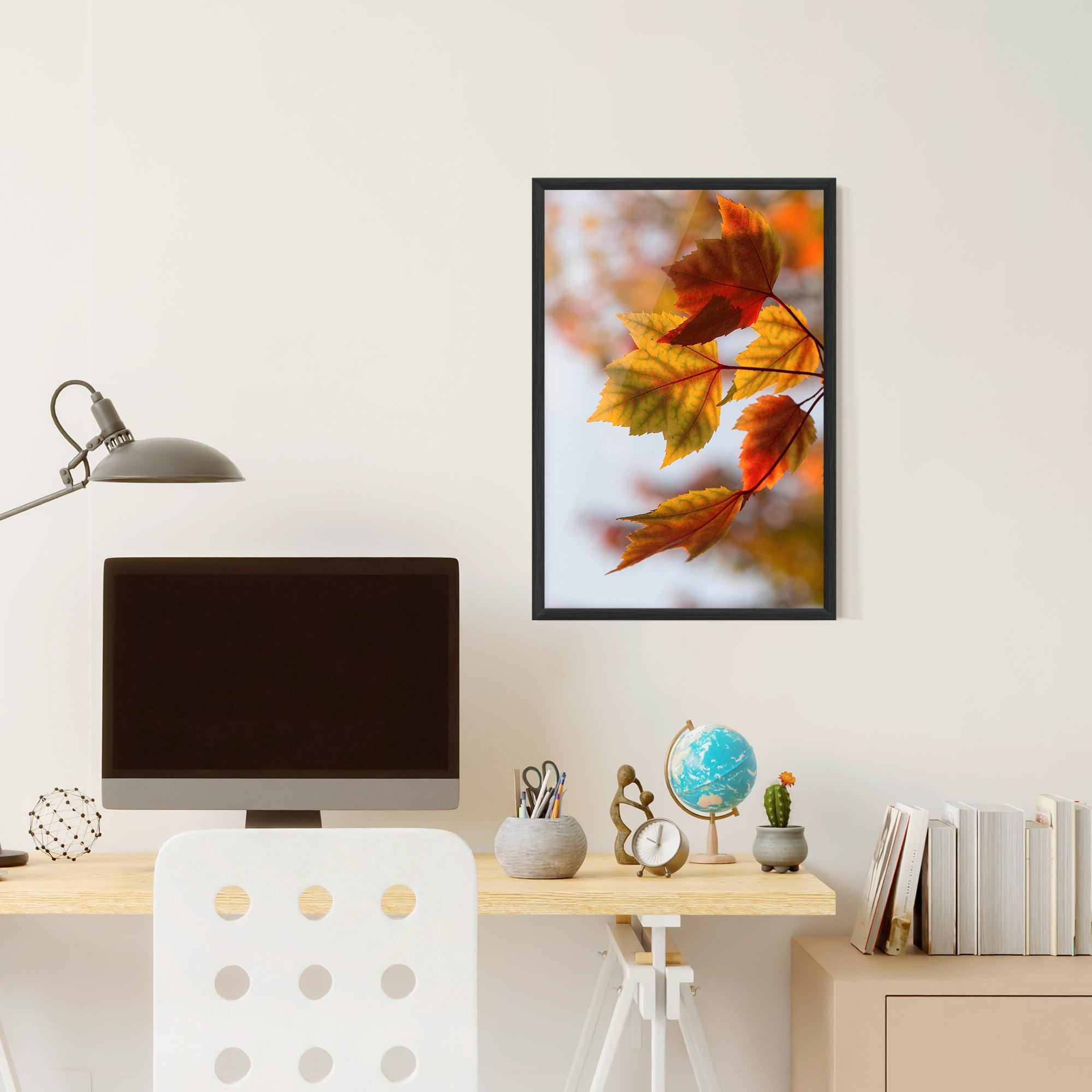Poster Înrămat Red Yellow Autumn mockup 6