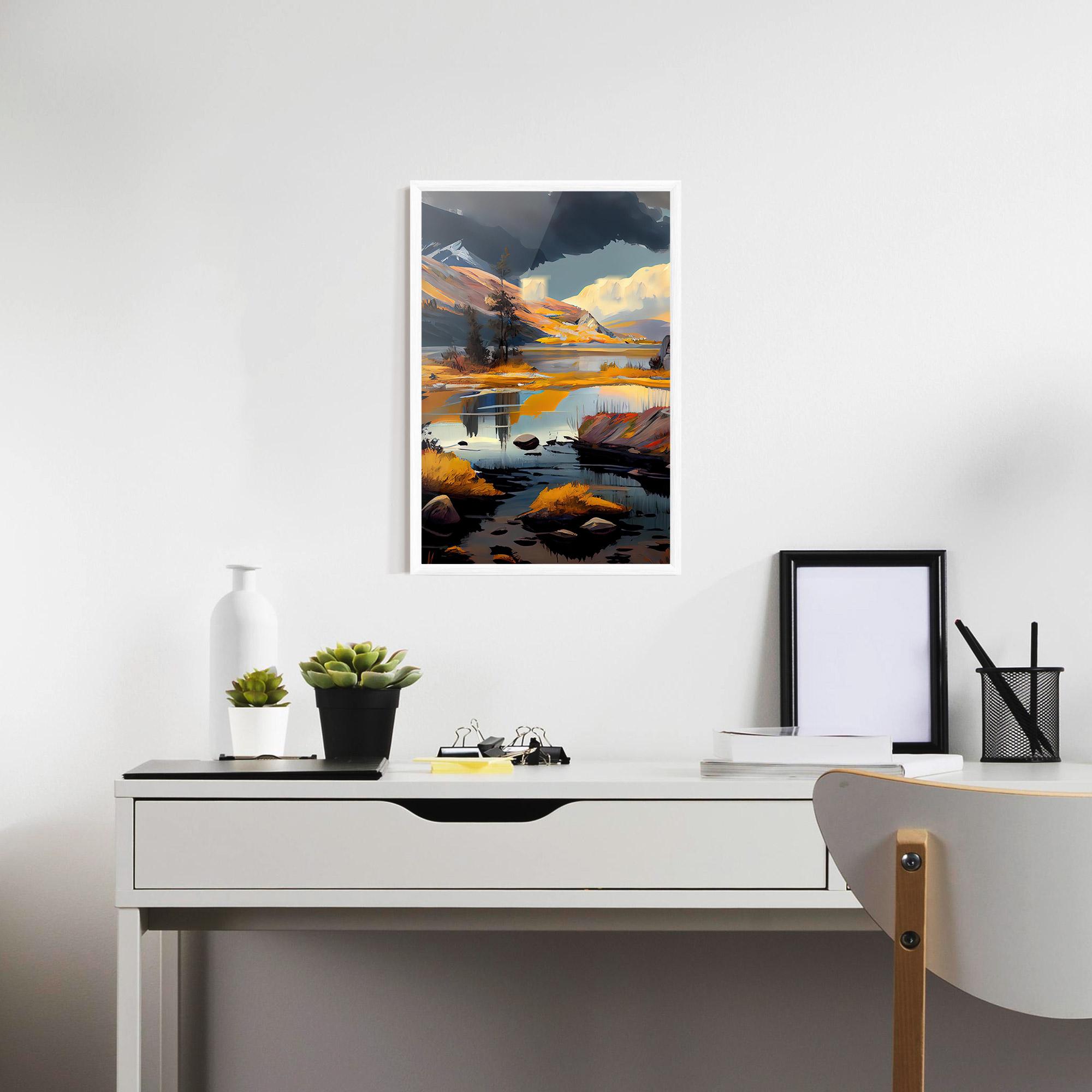 Poster Înrămat Autumn Landscape mockup 7