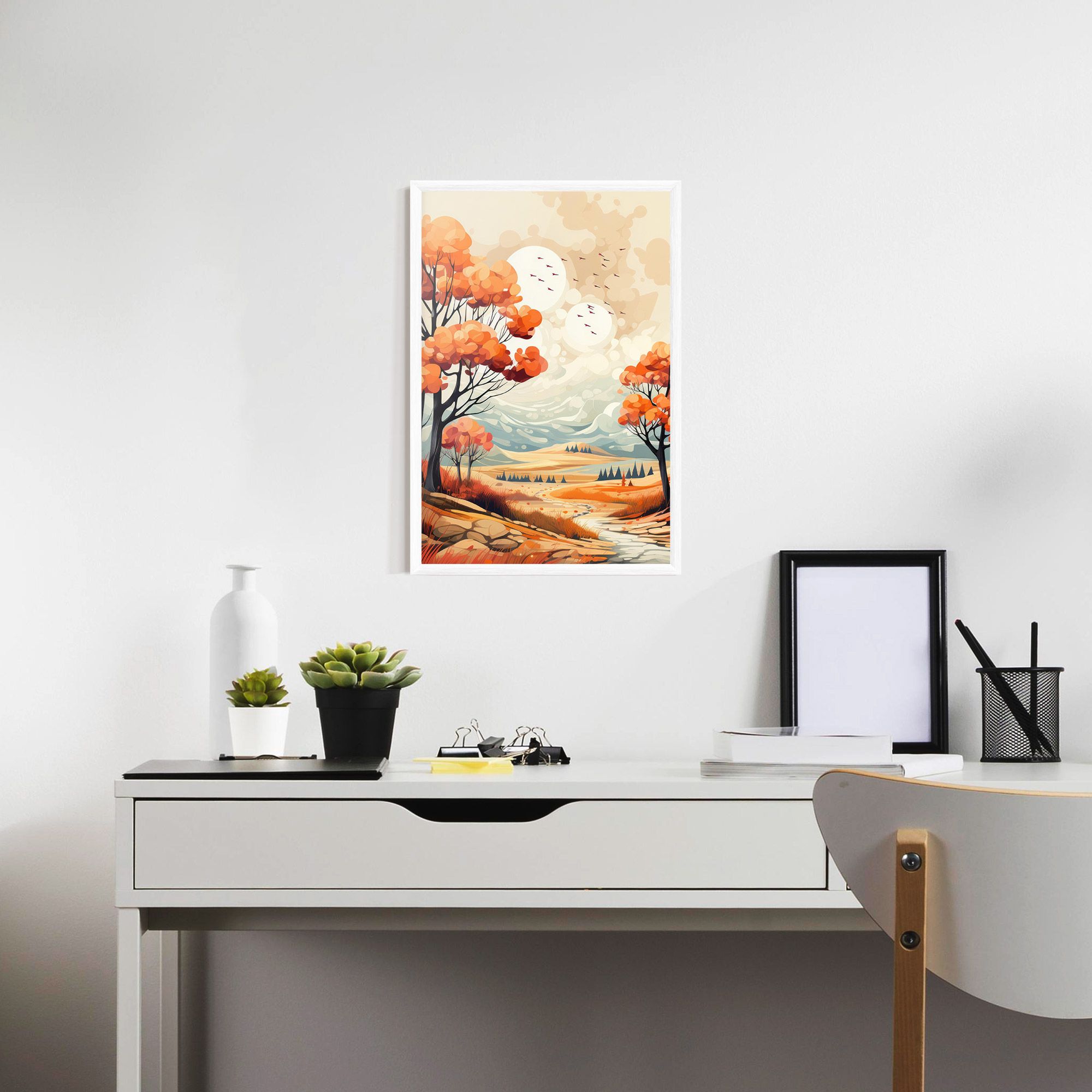 Autumn Tree Painting mockup 7
