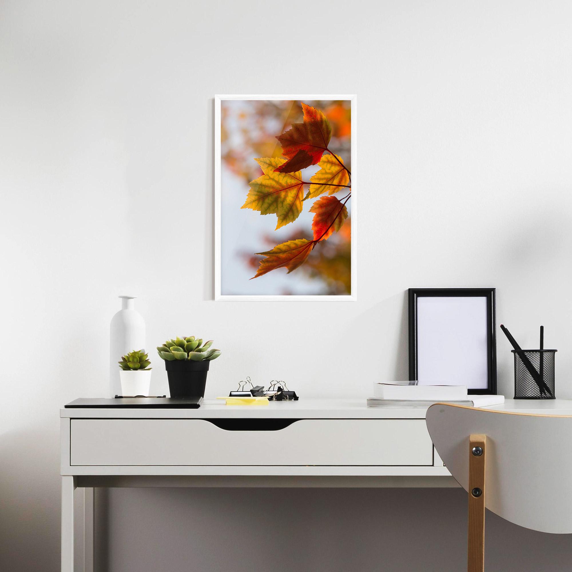 Poster Înrămat Red Yellow Autumn mockup 7