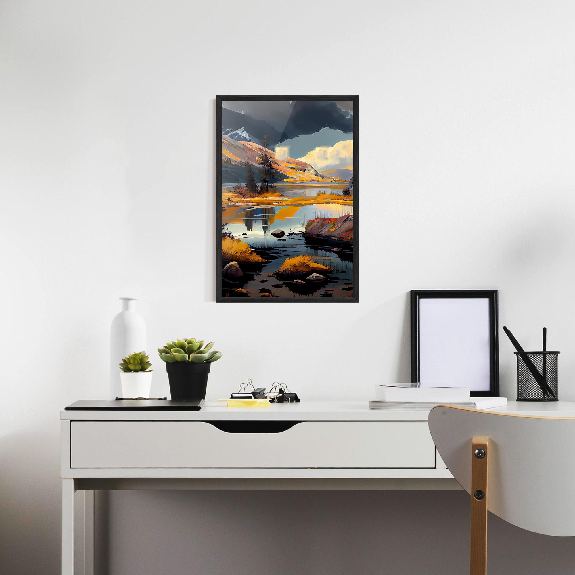 Poster Înrămat Autumn Landscape mockup 7