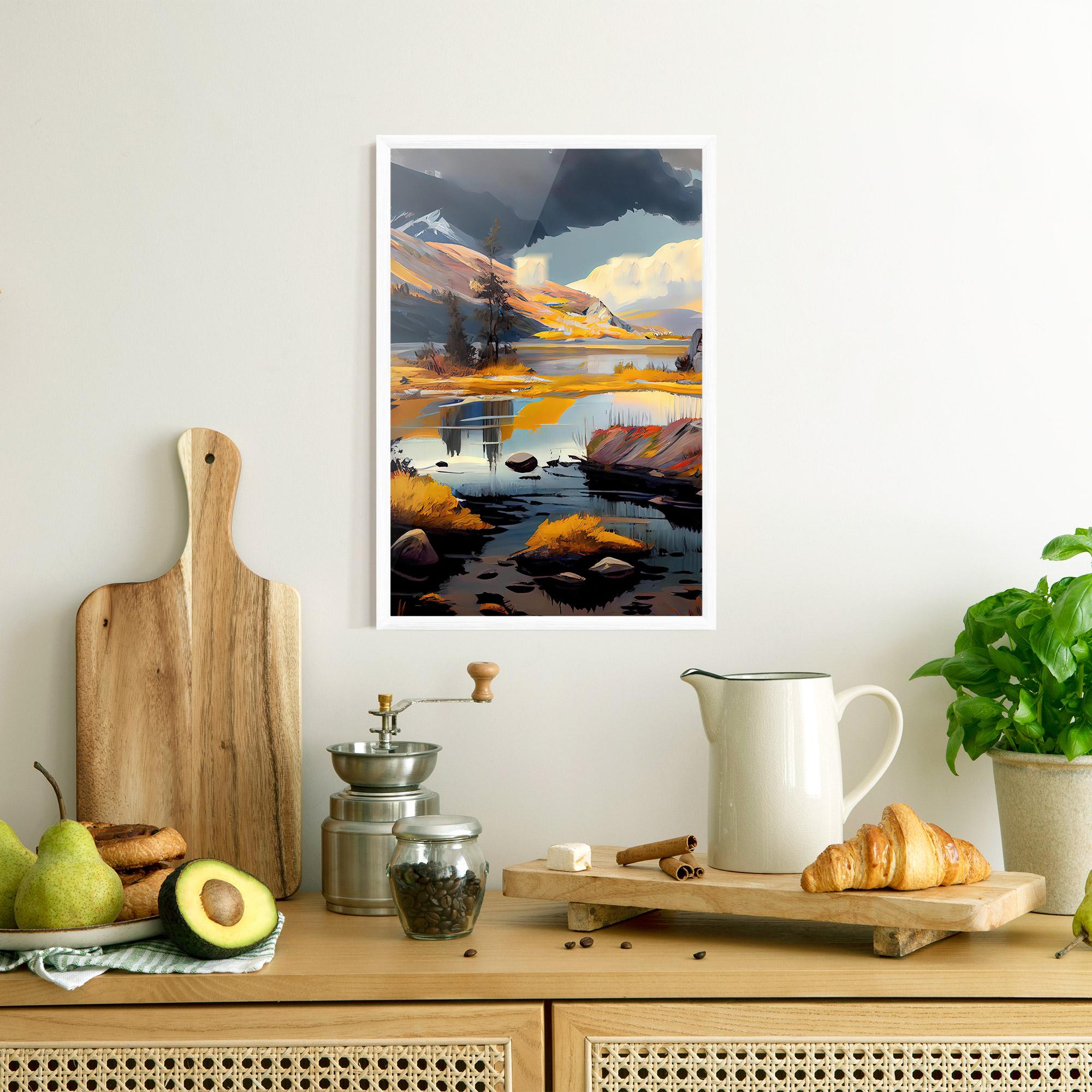Poster Înrămat Autumn Landscape mockup 8