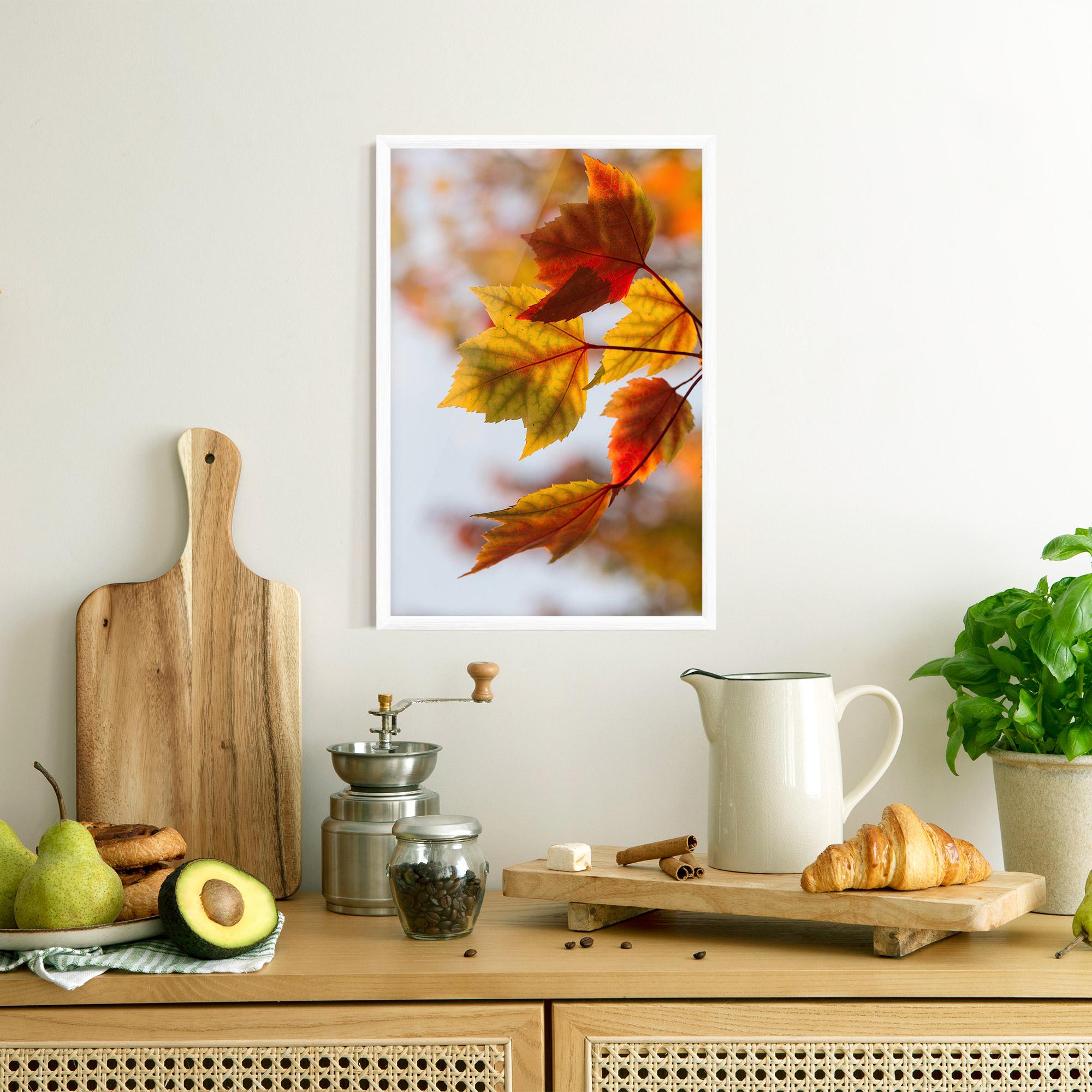 Poster Înrămat Red Yellow Autumn mockup 8
