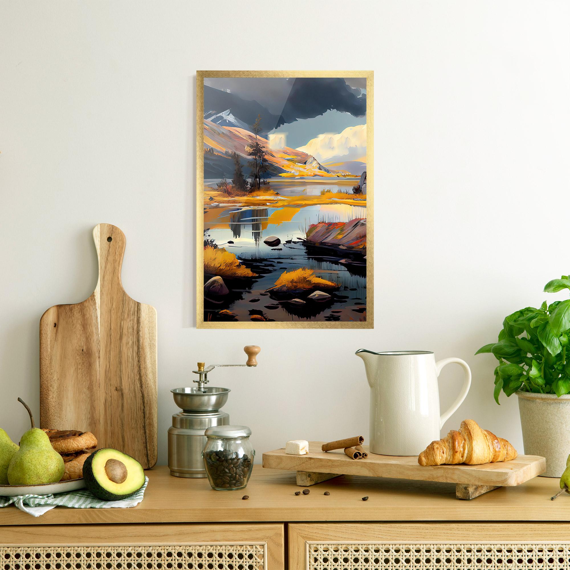 Poster Înrămat Autumn Landscape mockup 8