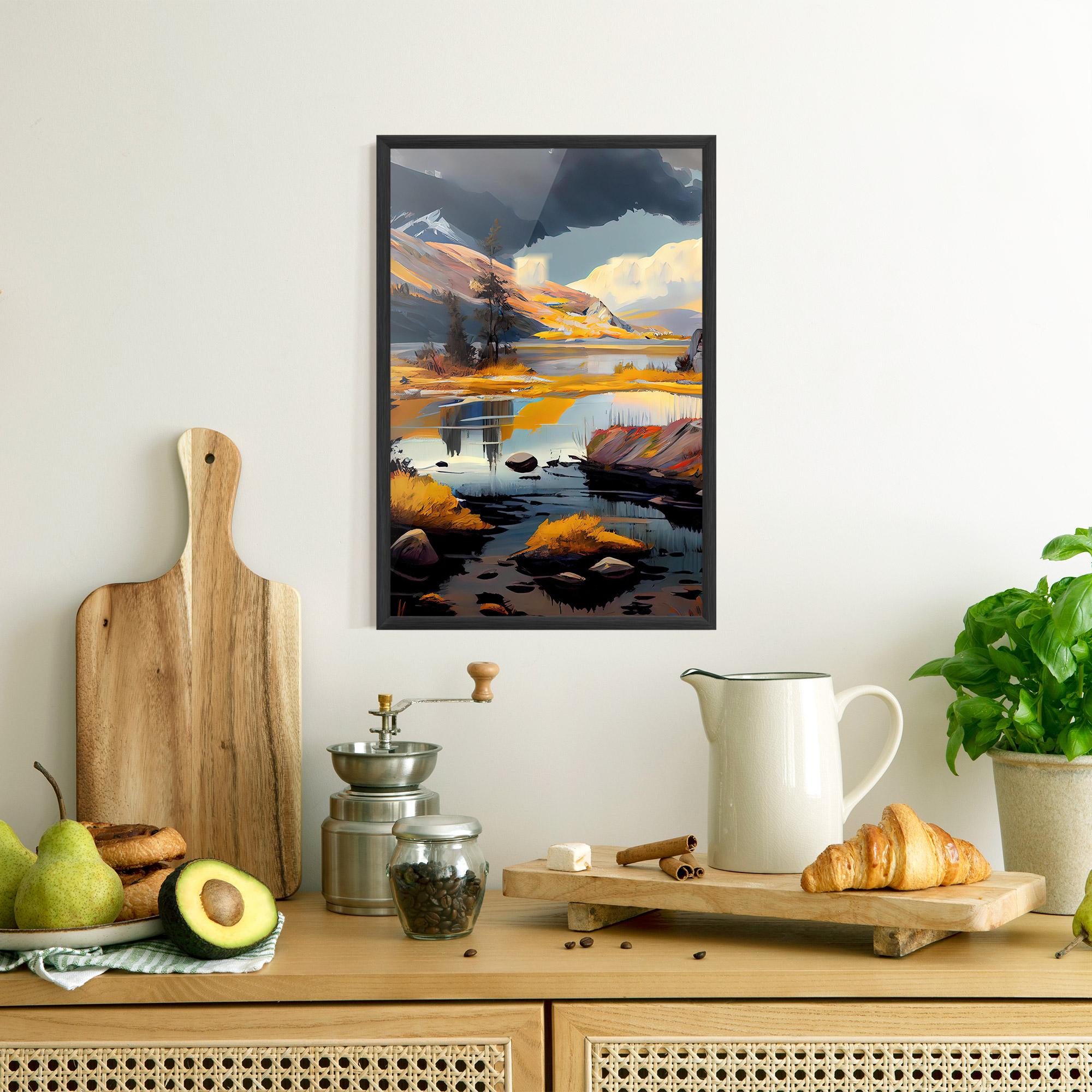 Poster Înrămat Autumn Landscape mockup 8