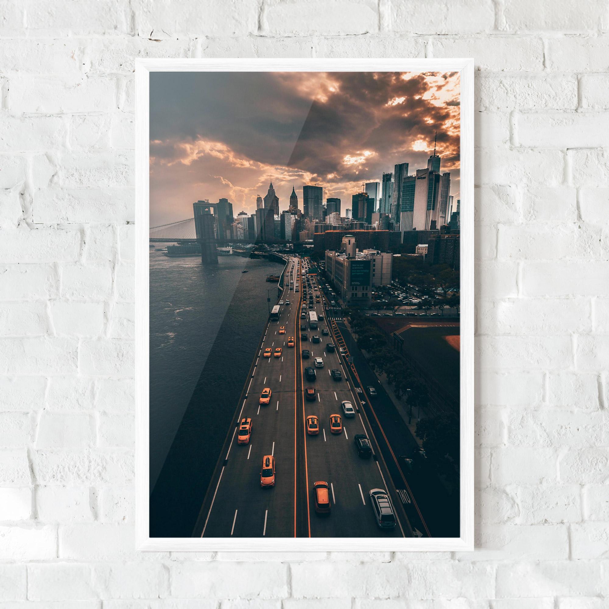 Poster Înrămat Above City mockup 0