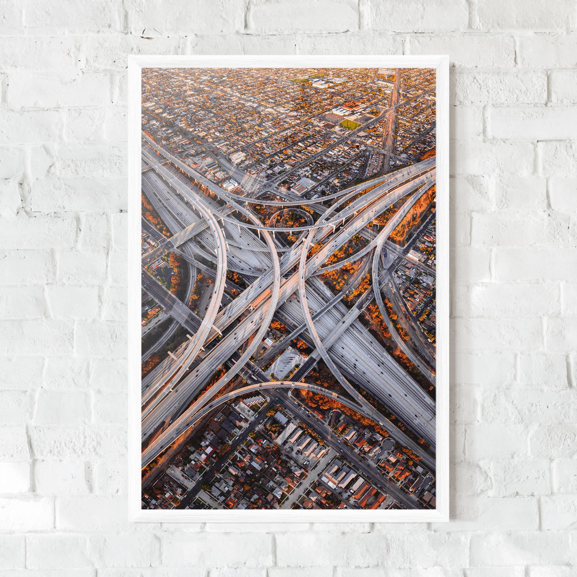 Poster Înrămat Big Road City mockup 0