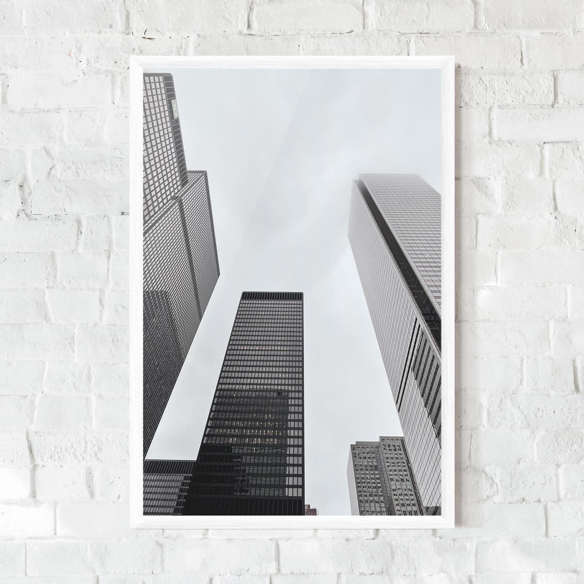 Poster Înrămat Grey High Building mockup 0