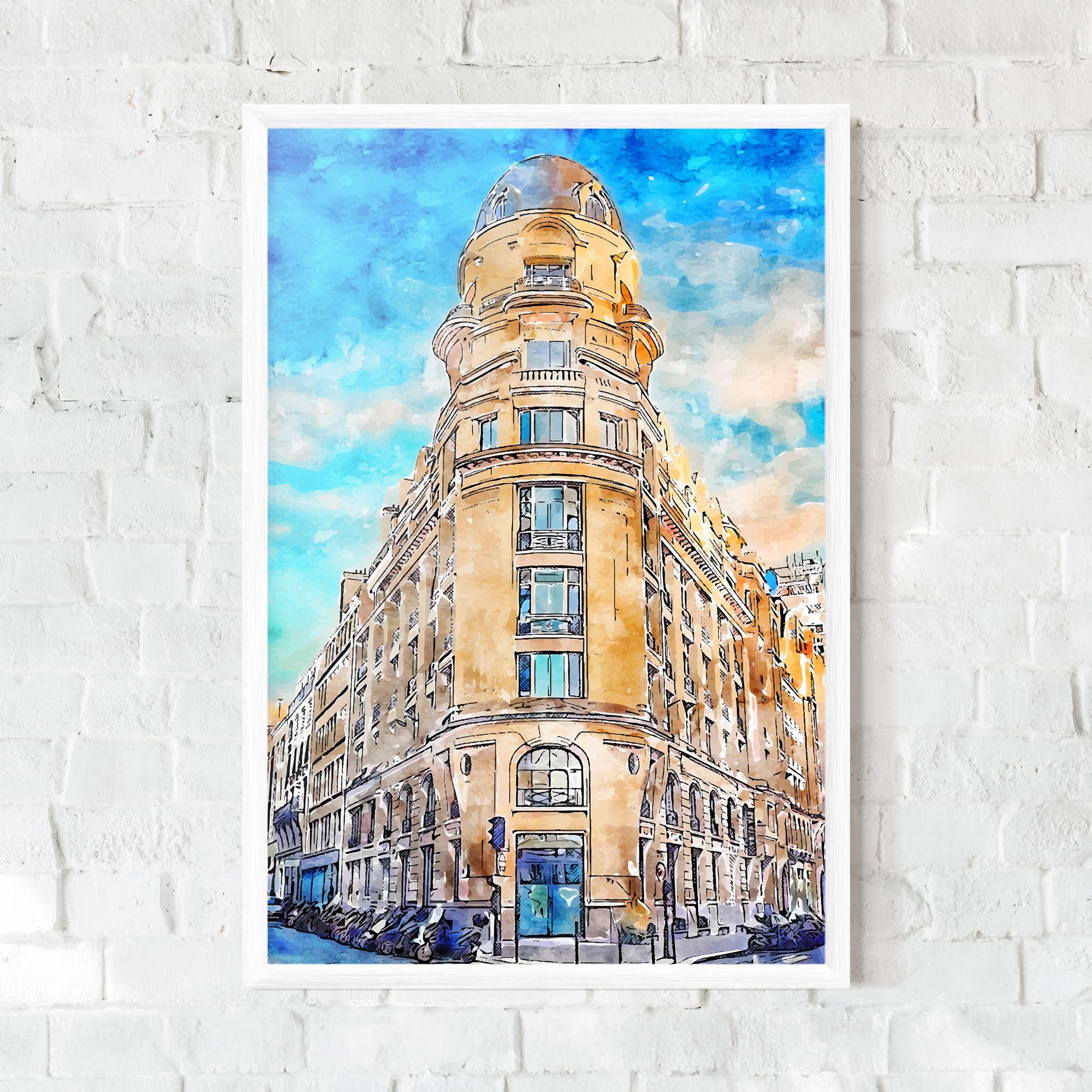 Poster Înrămat Paris Painting mockup 0