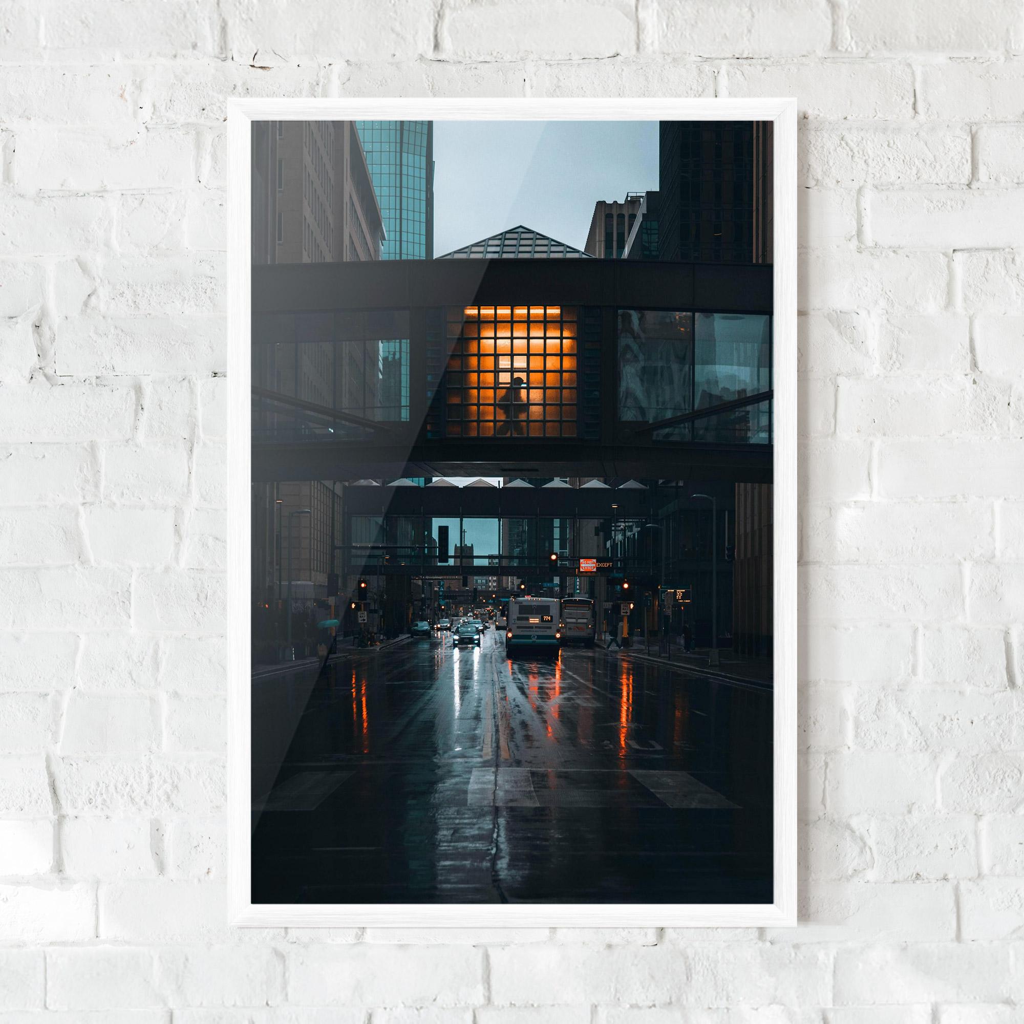 Poster Înrămat Worm Light Building mockup 0