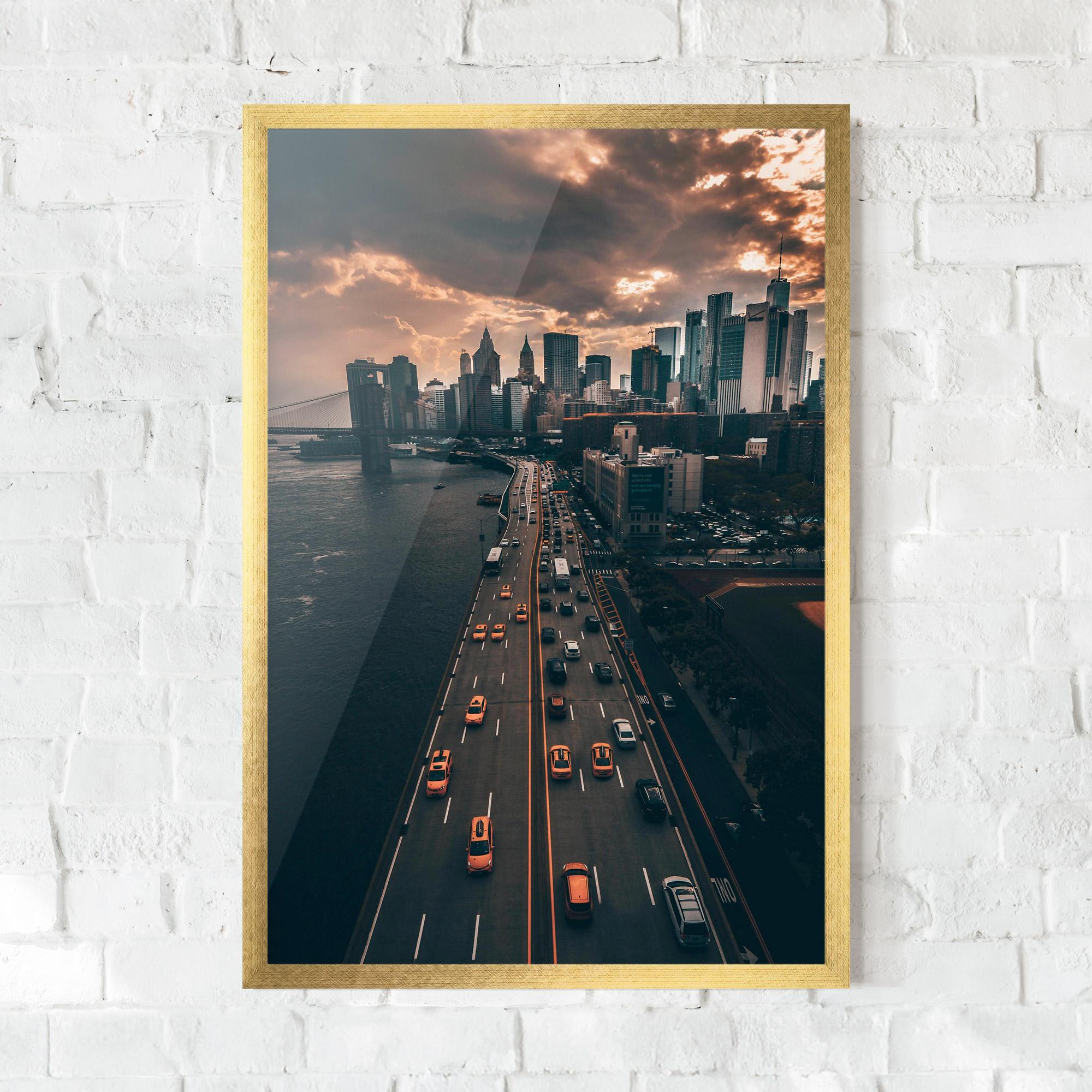 Poster Înrămat Above City mockup 0