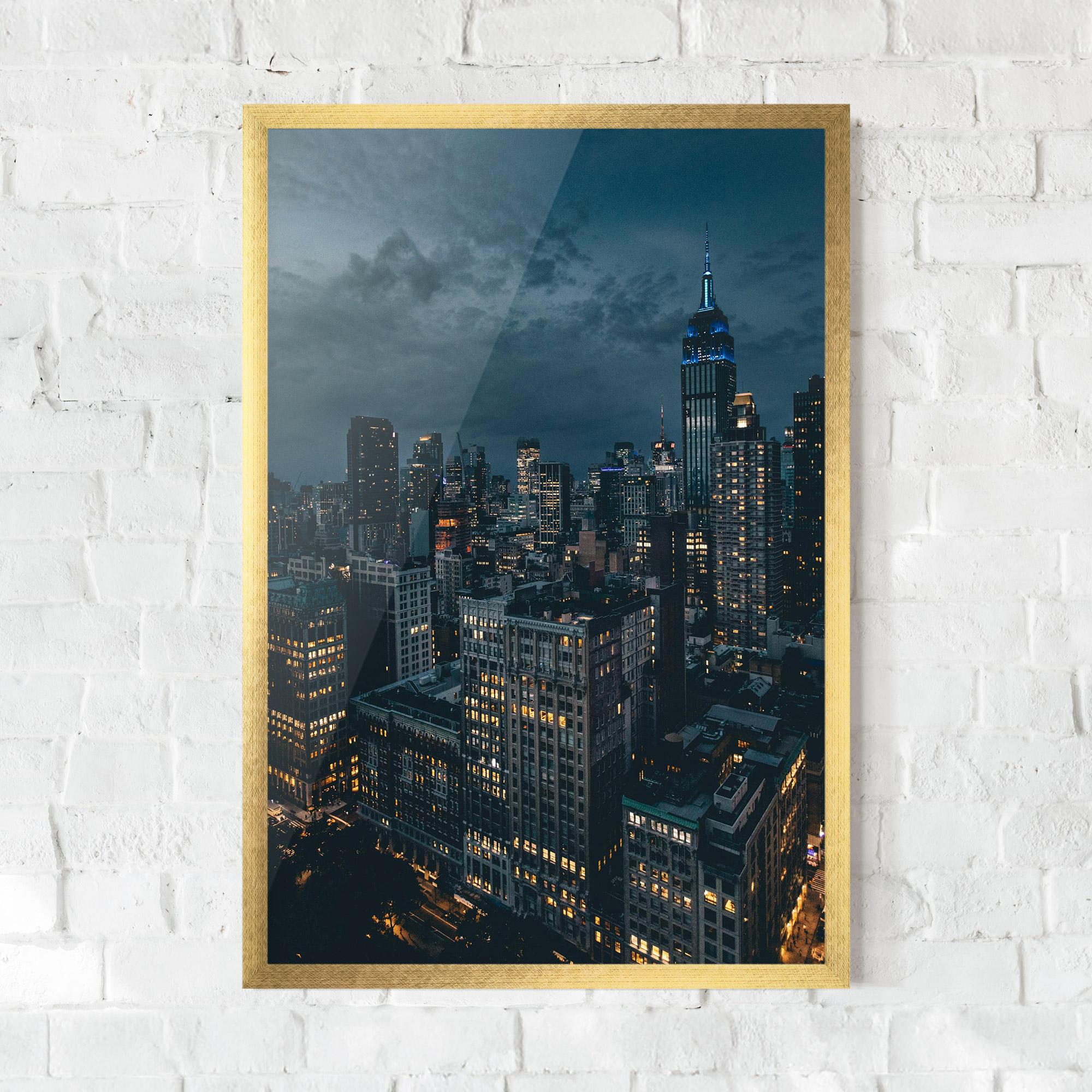 Poster Înrămat City Night mockup 0