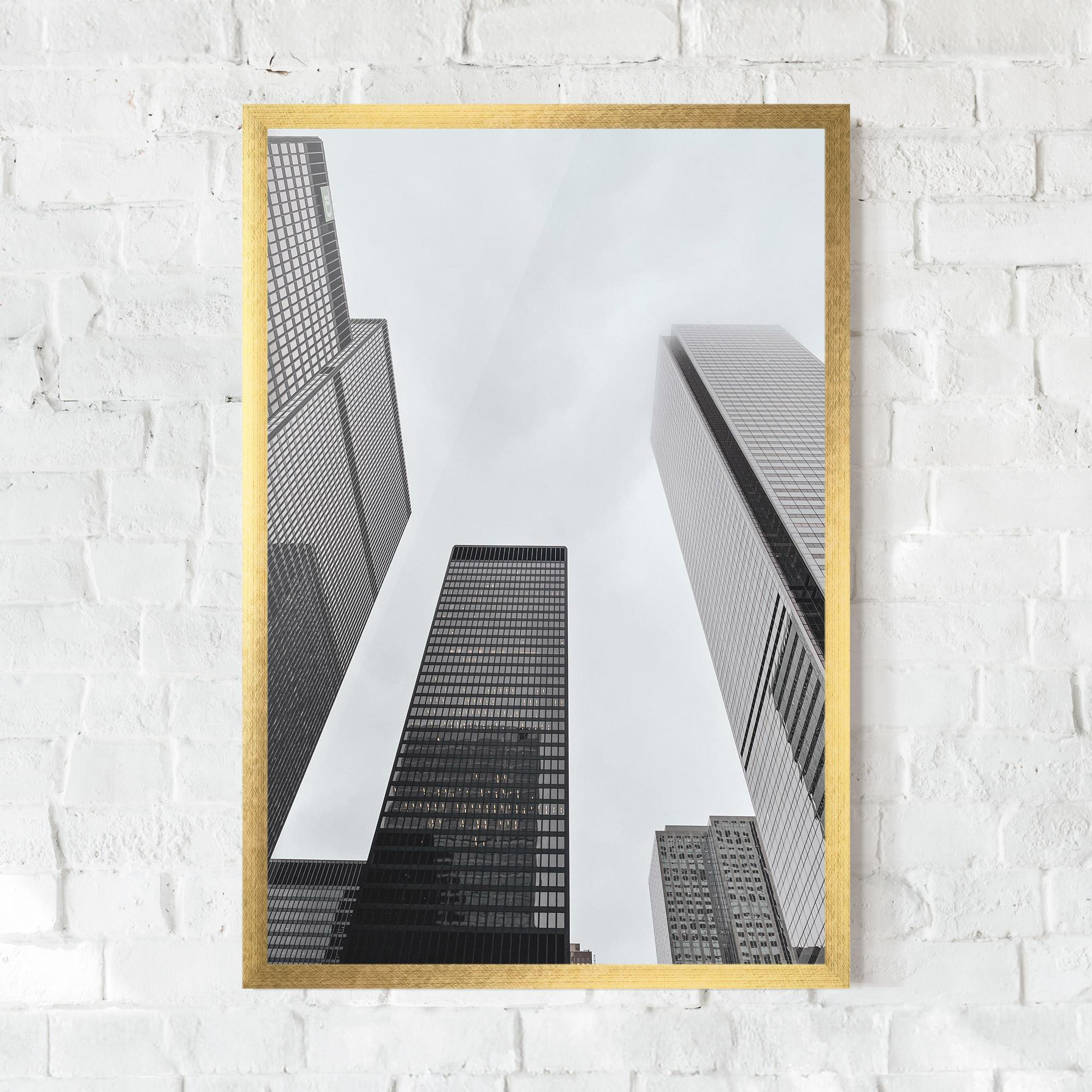 Poster Înrămat Grey High Building mockup 0
