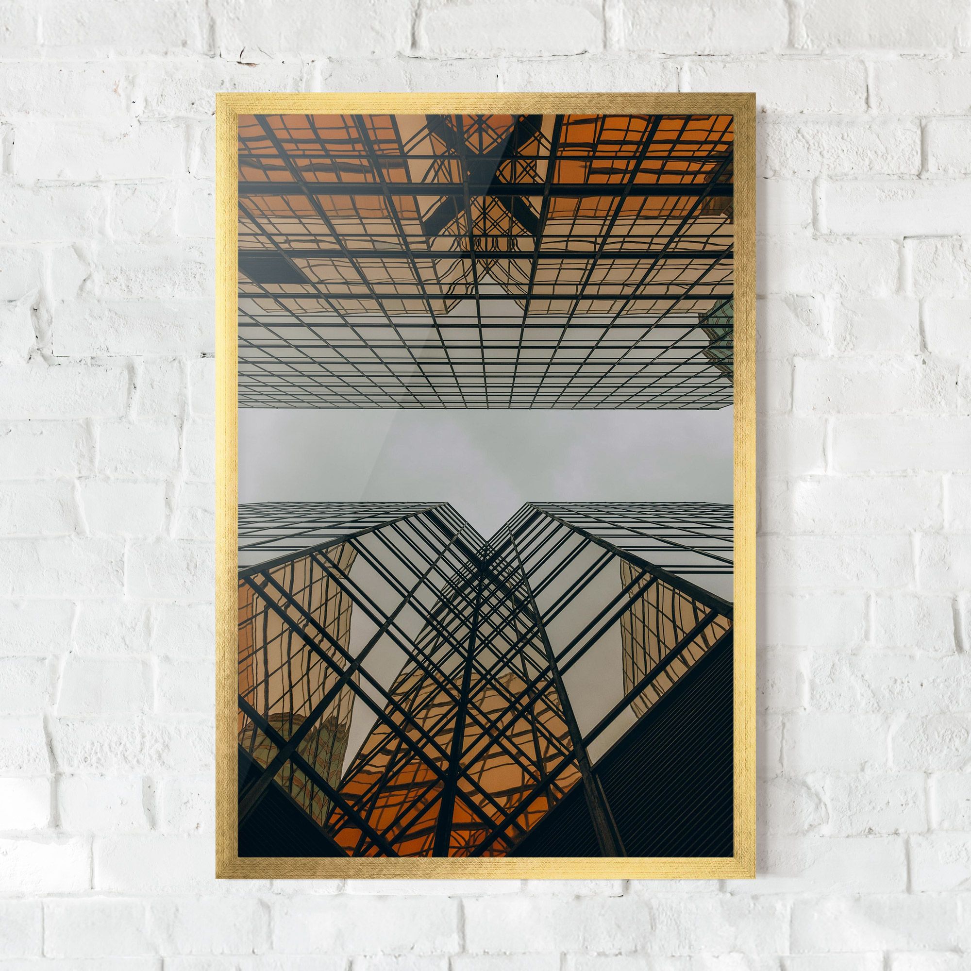 Orange Glass Building mockup 0