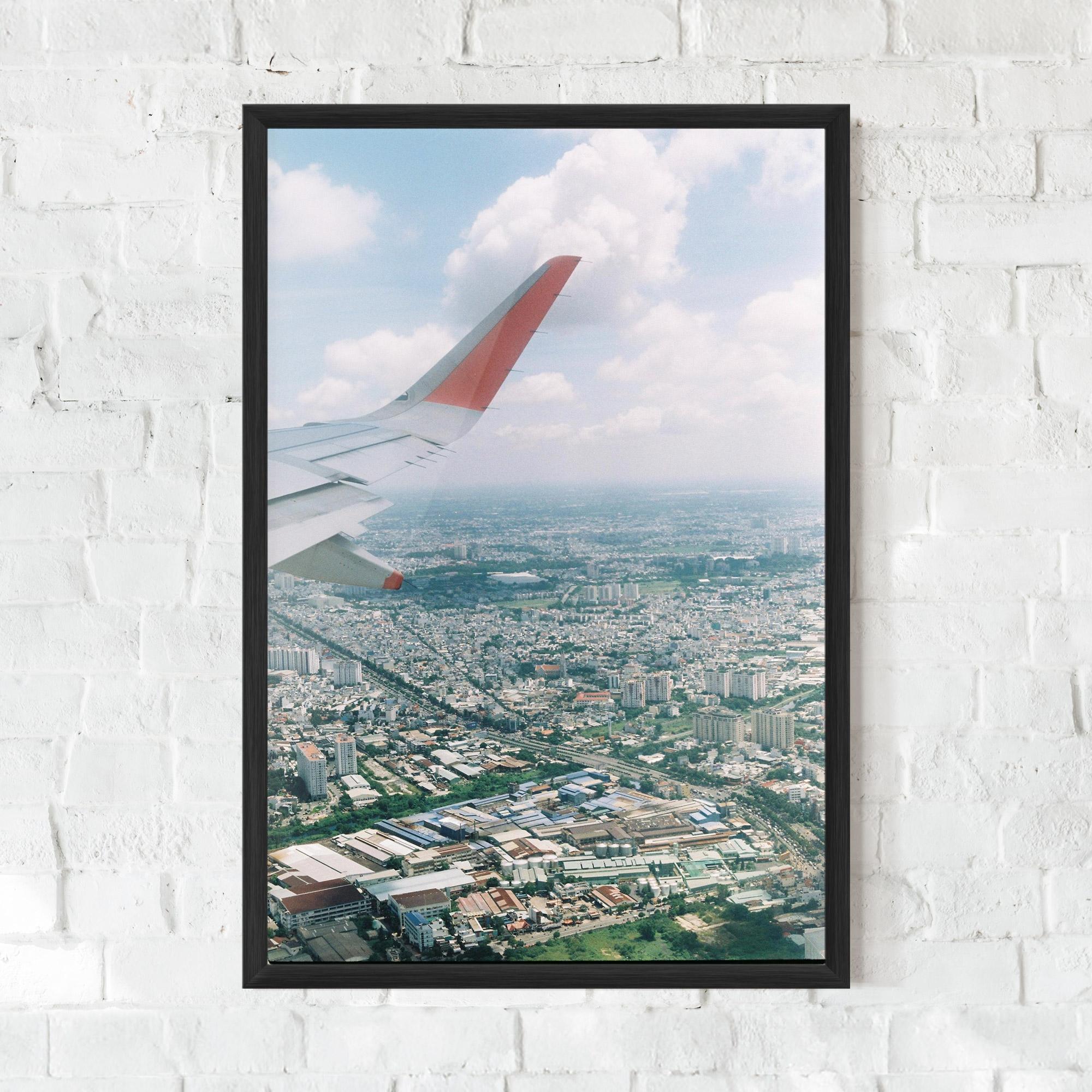Poster Înrămat Airplane View mockup 0