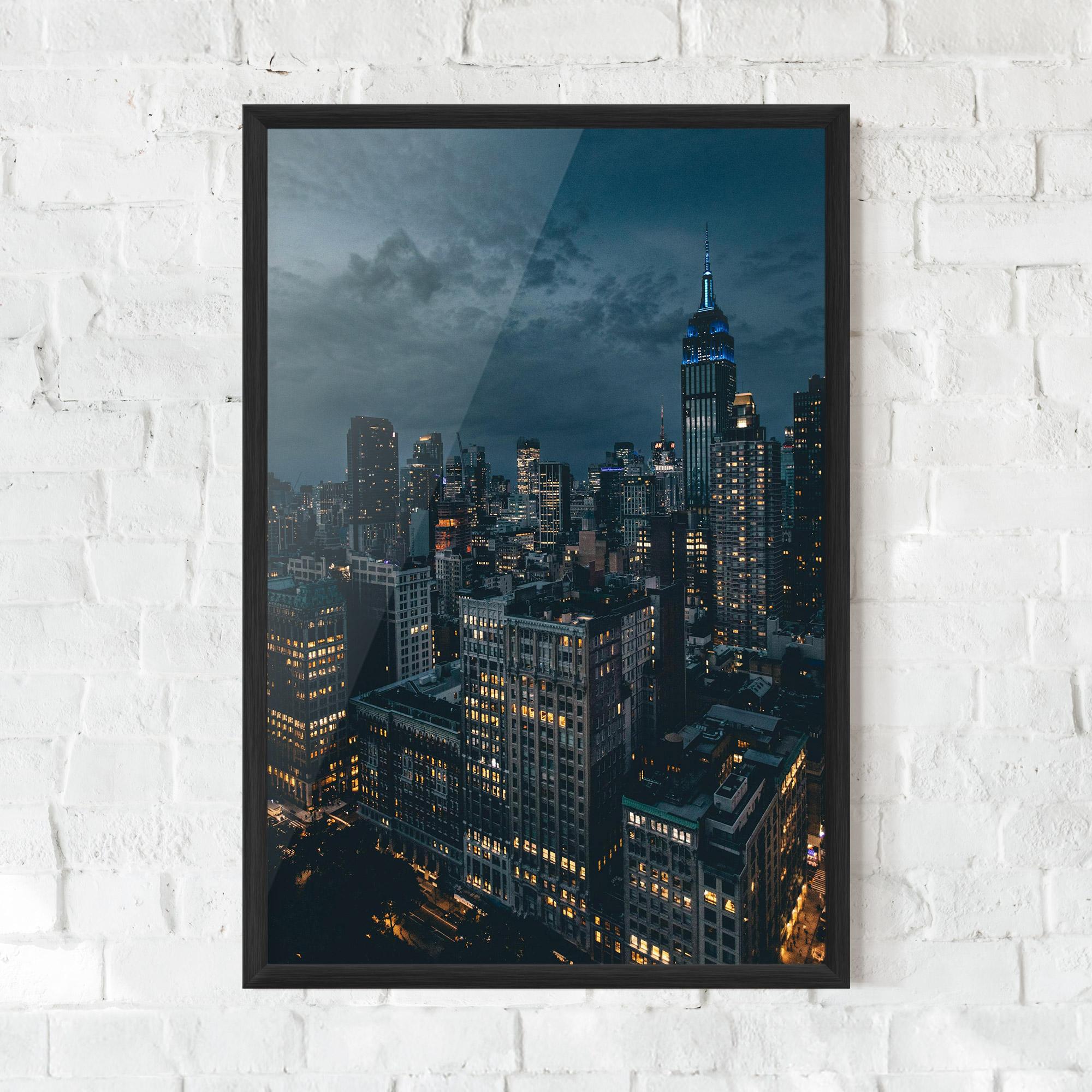 Poster Înrămat City Night mockup 0