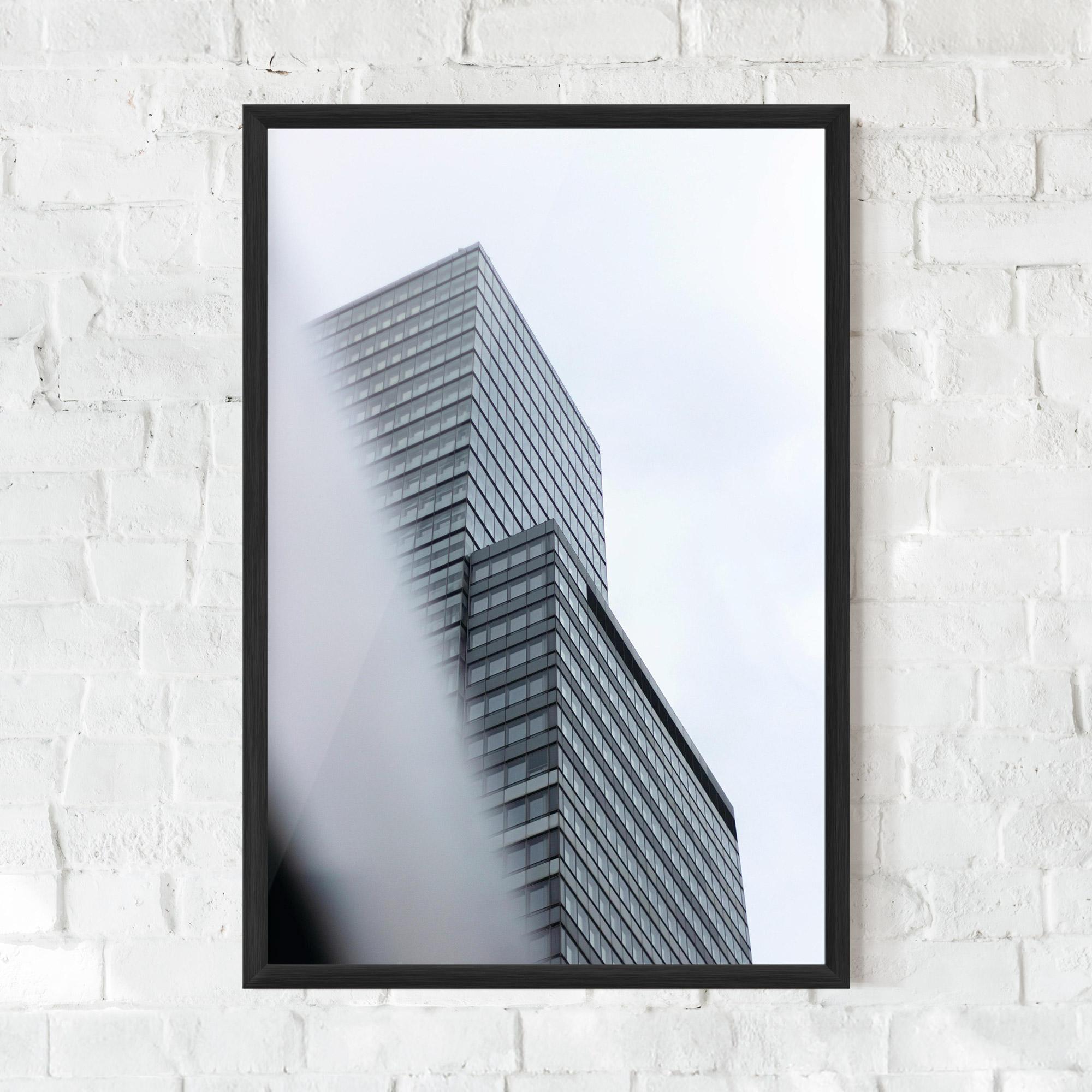 Poster Înrămat Grey White Building mockup 0