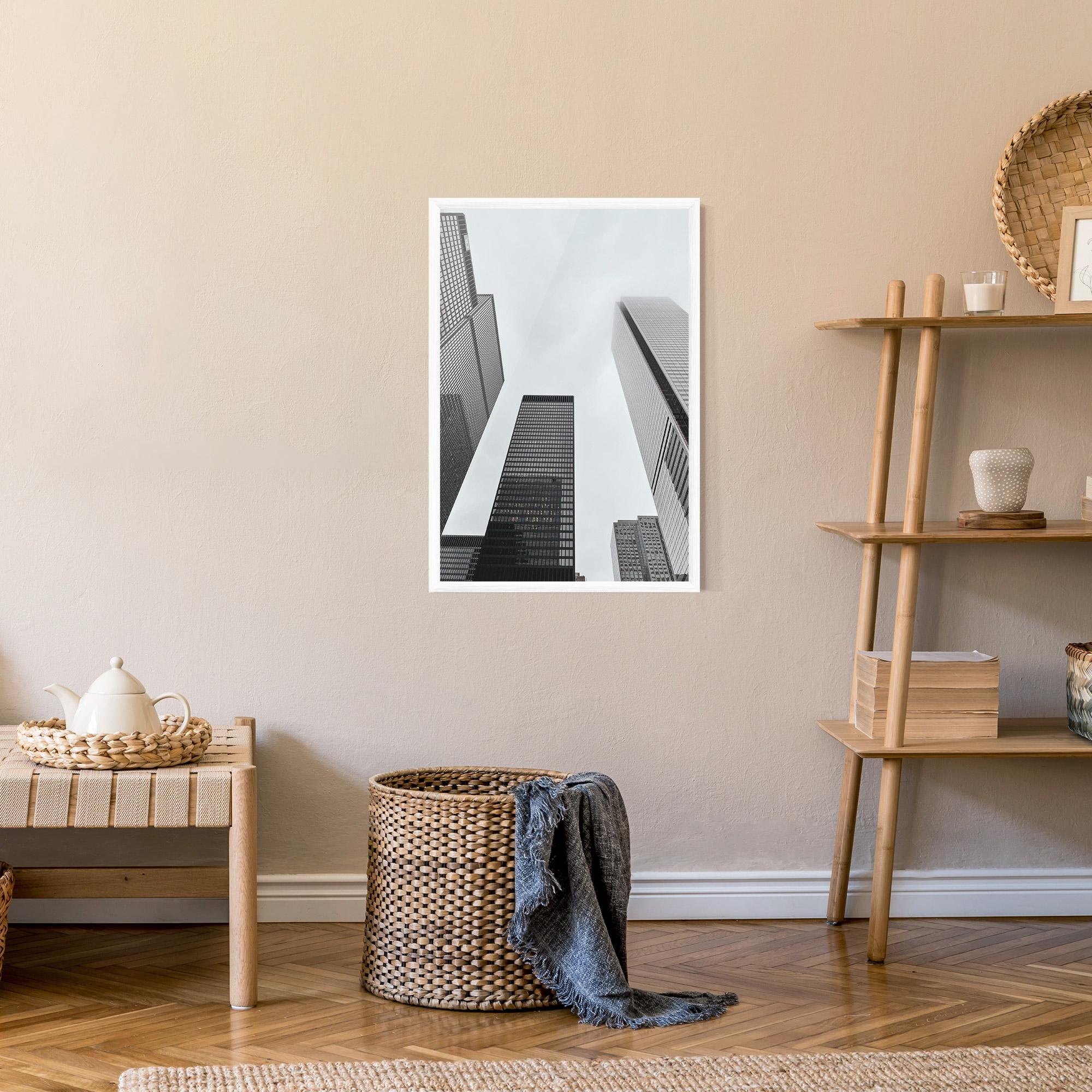 Poster Înrămat Grey High Building mockup 9
