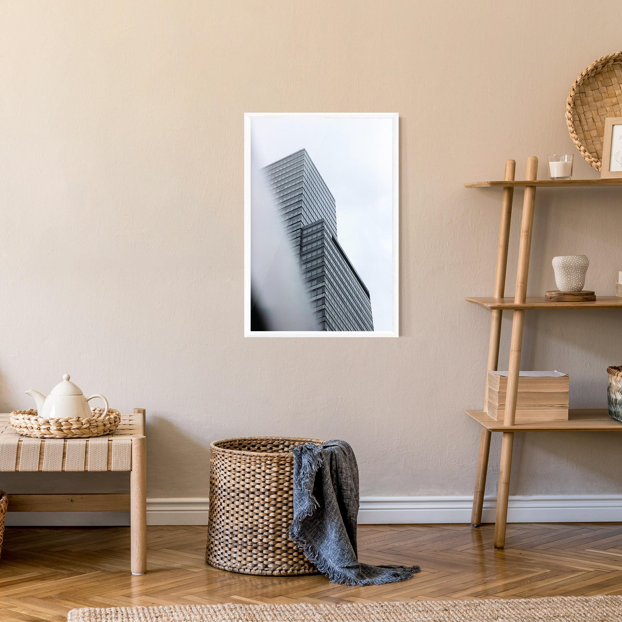 Poster Înrămat Grey White Building mockup 9