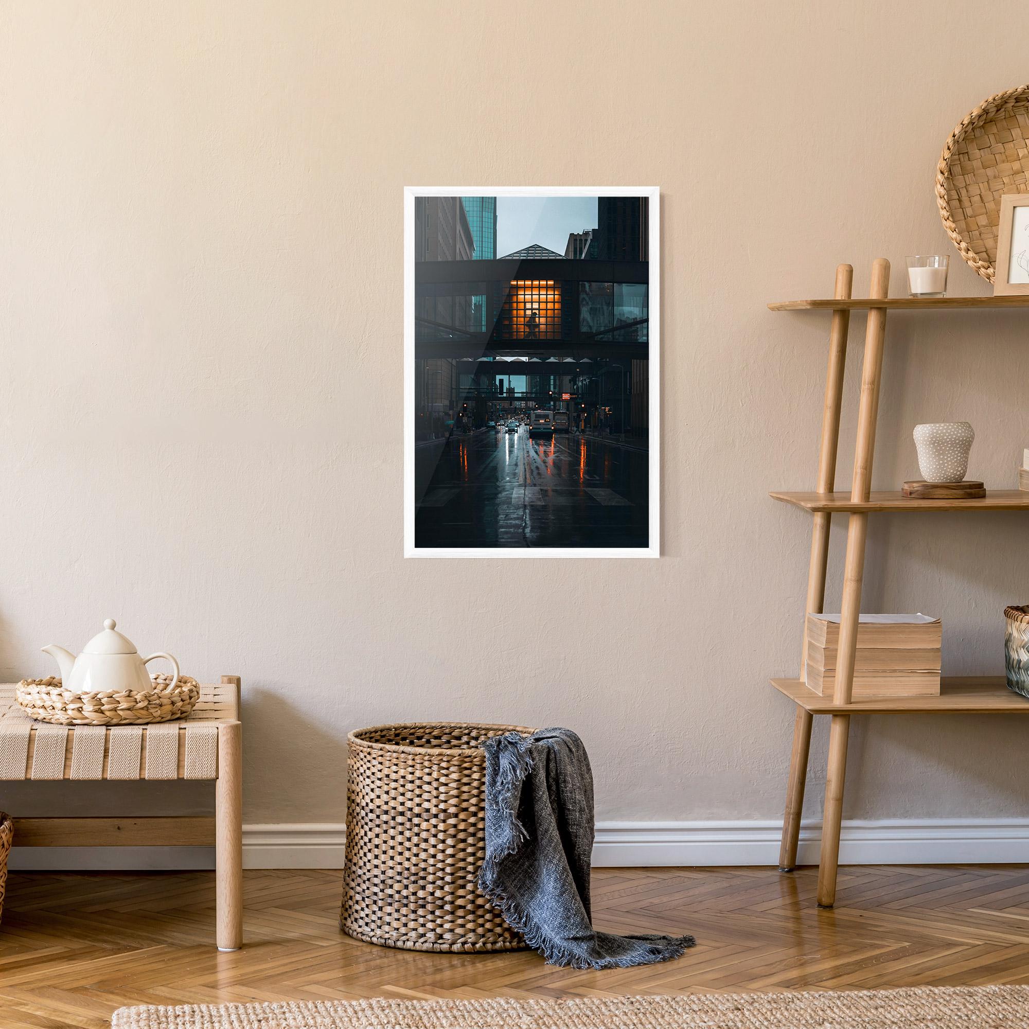 Poster Înrămat Worm Light Building mockup 9