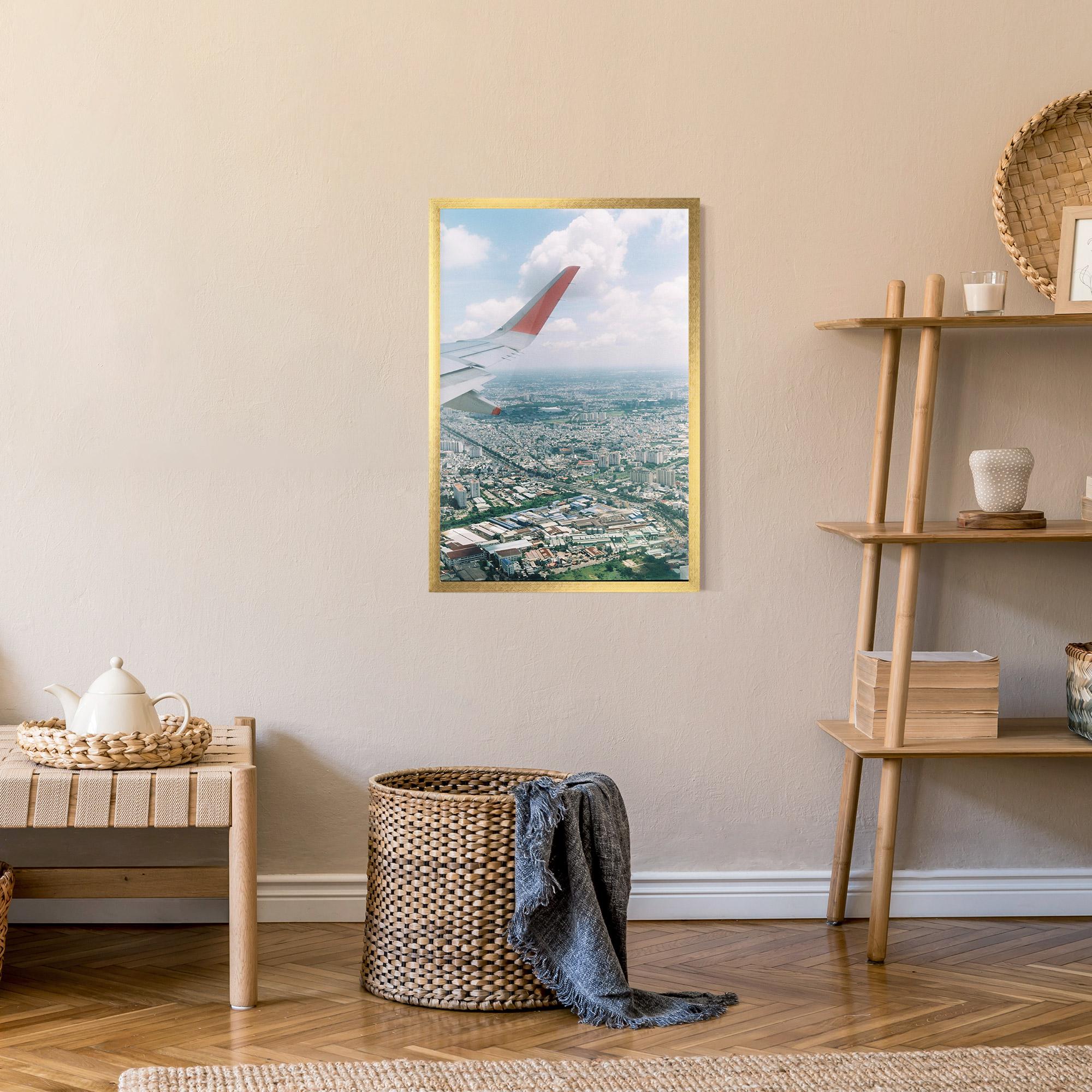 Poster Înrămat Airplane View mockup 9