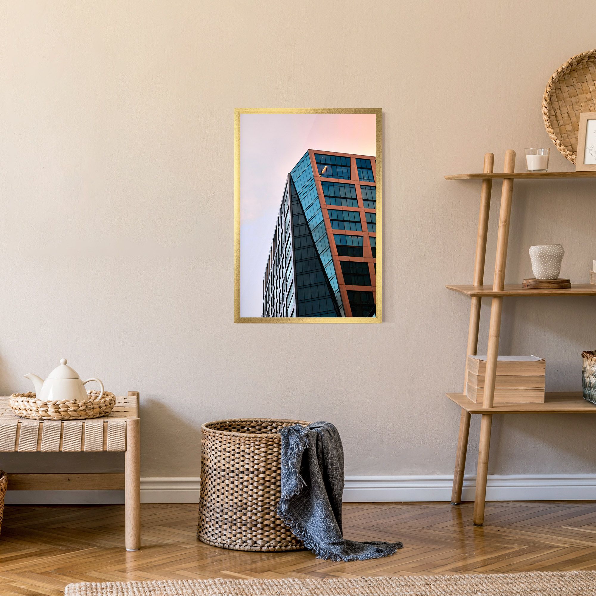 Blue Glass Building mockup 9