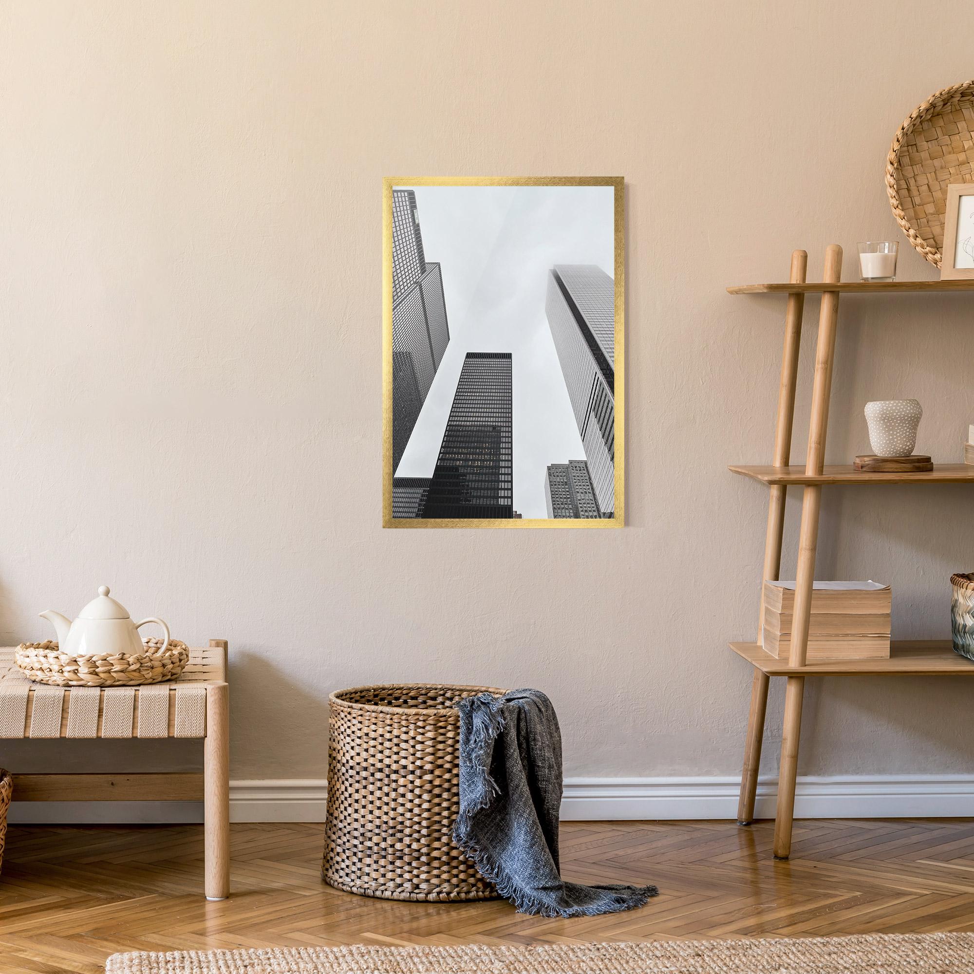 Poster Înrămat Grey High Building mockup 9