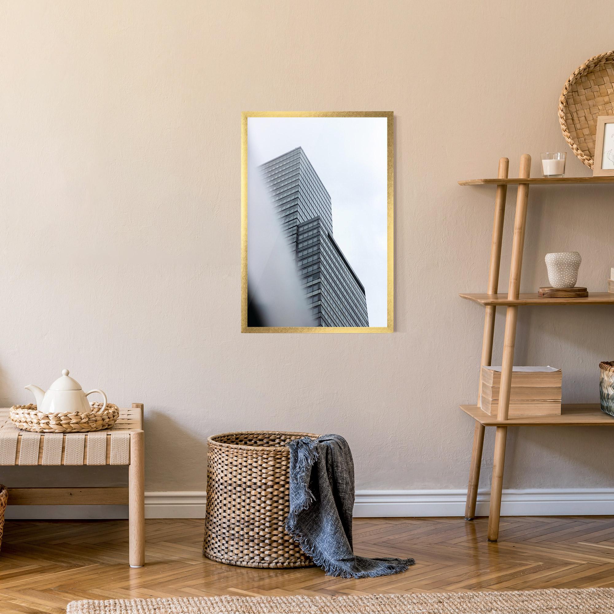 Poster Înrămat Grey White Building mockup 9