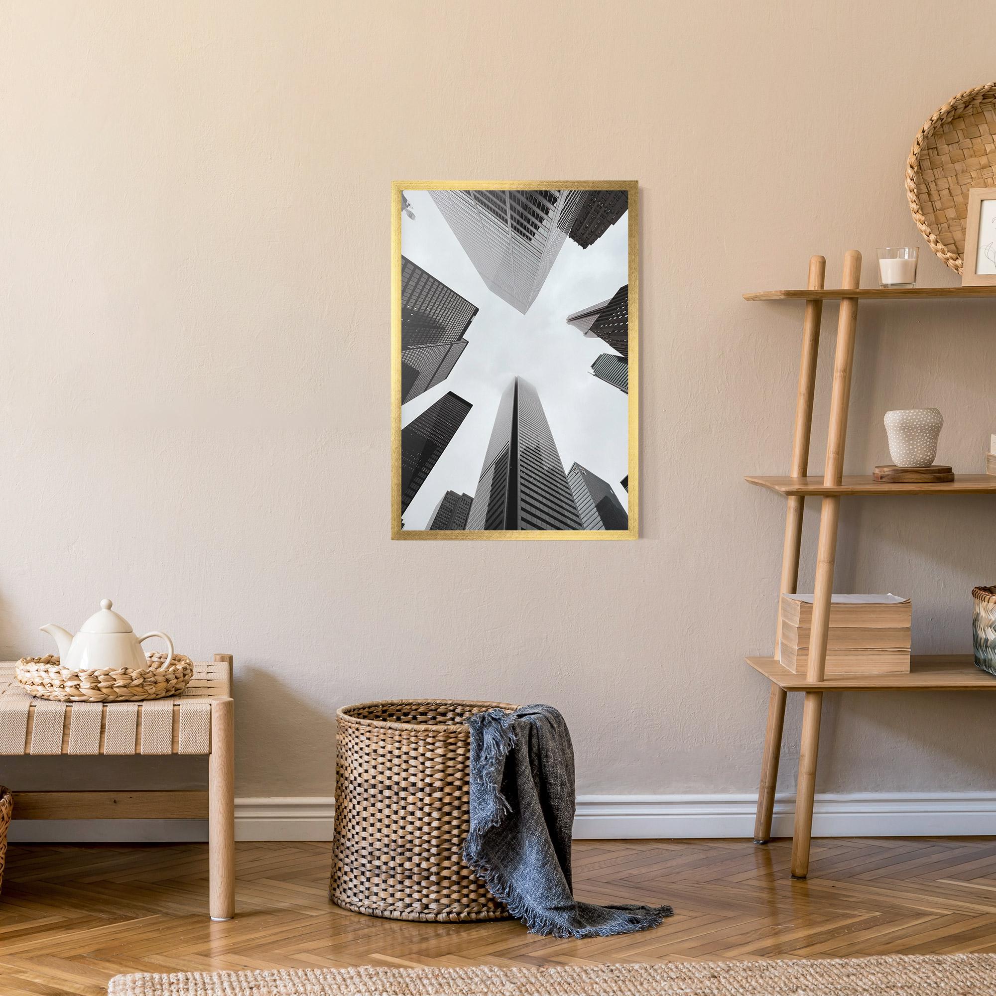 Poster Înrămat High Grey Building mockup 9