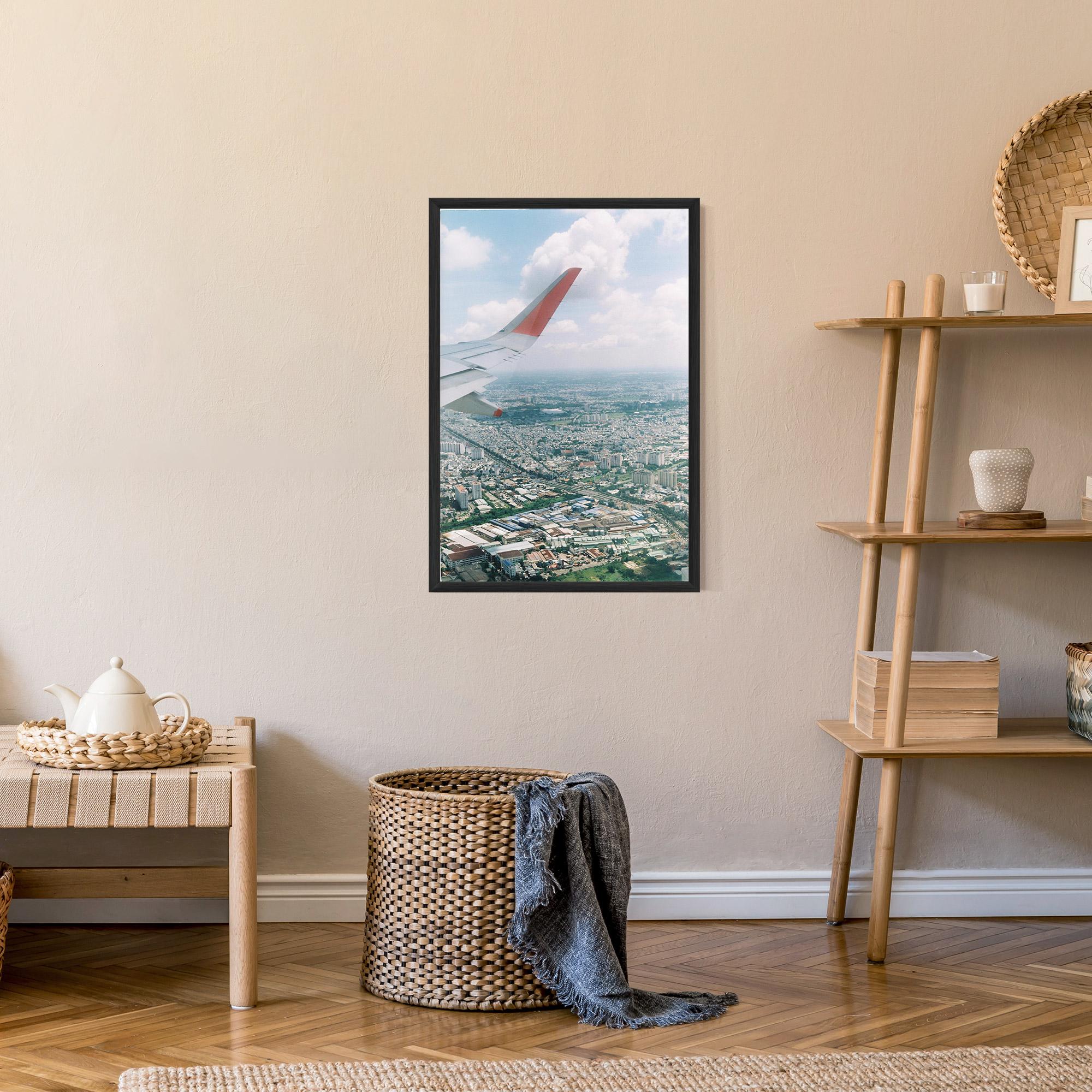 Poster Înrămat Airplane View mockup 9