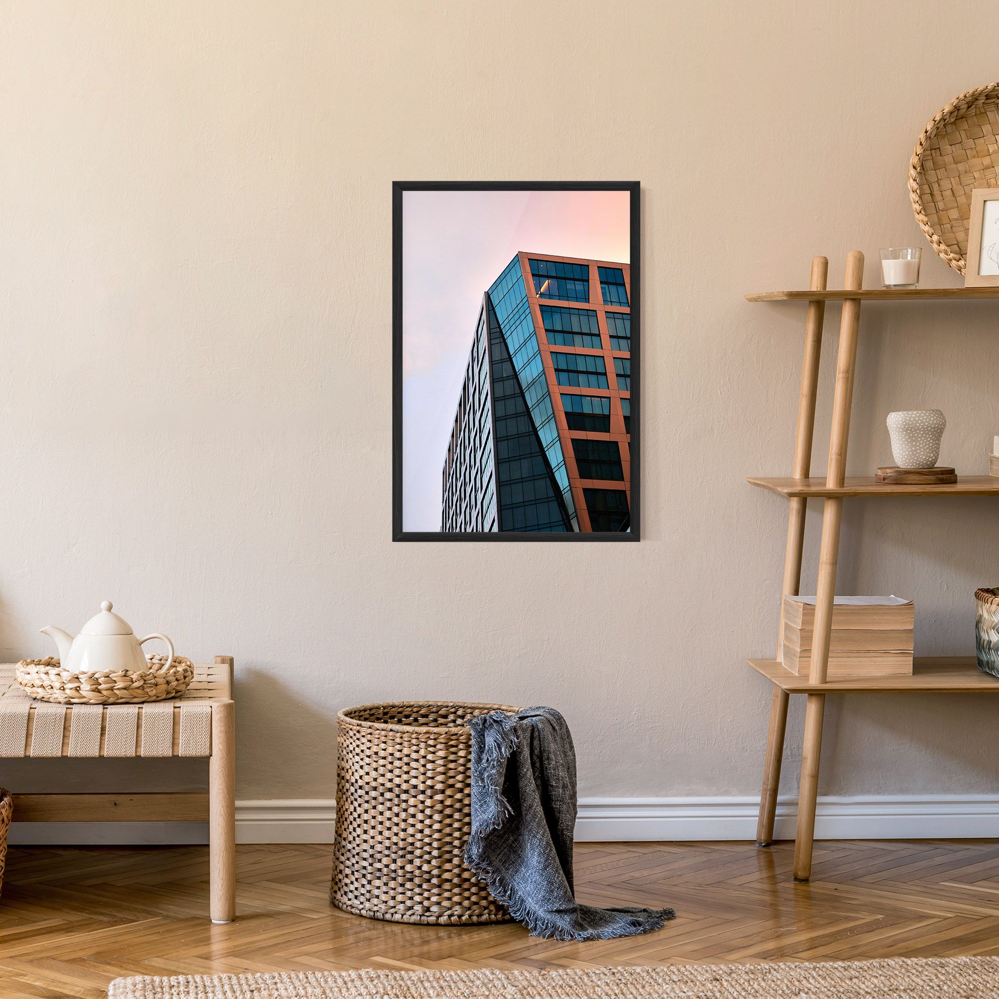 Blue Glass Building mockup 9