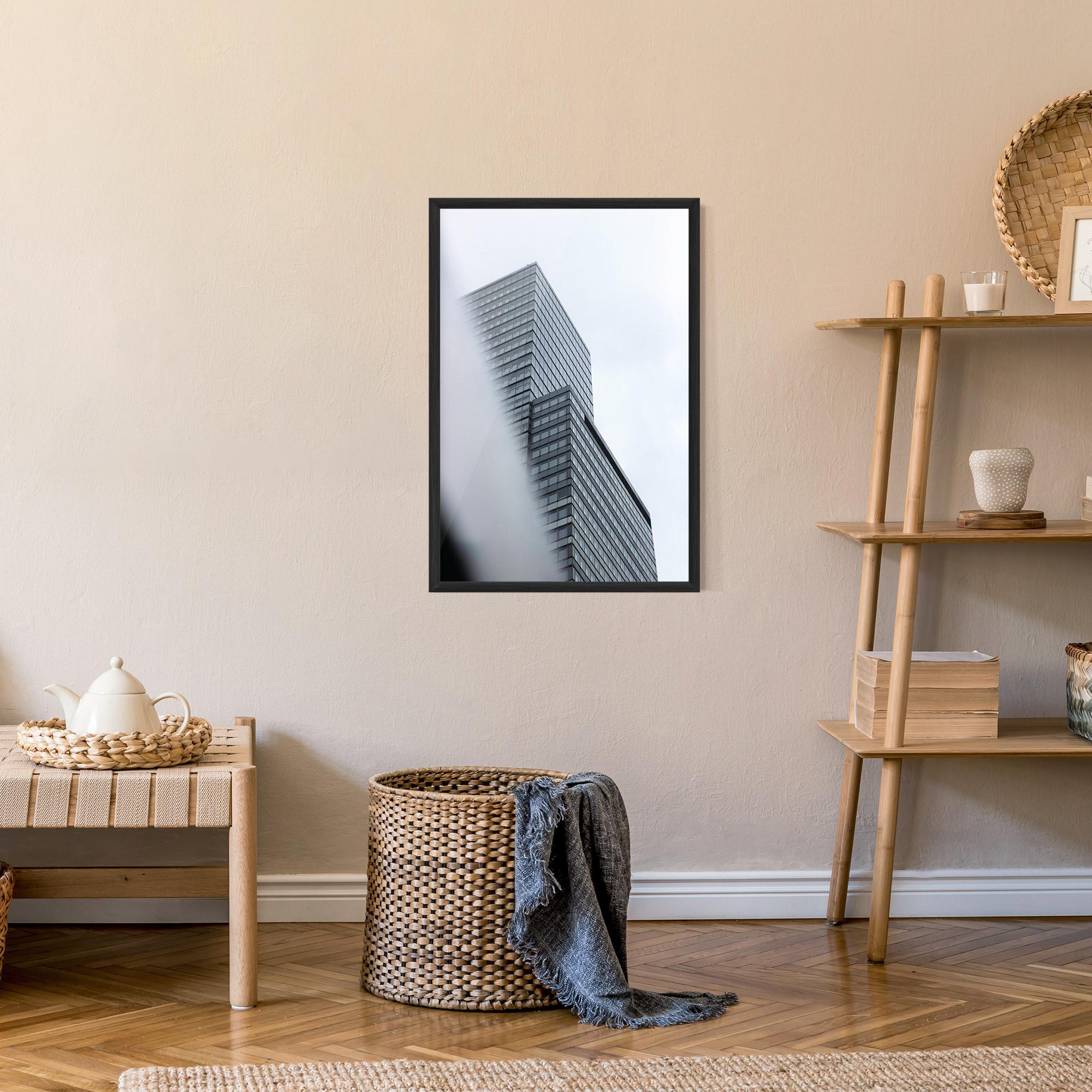 Poster Înrămat Grey White Building mockup 9