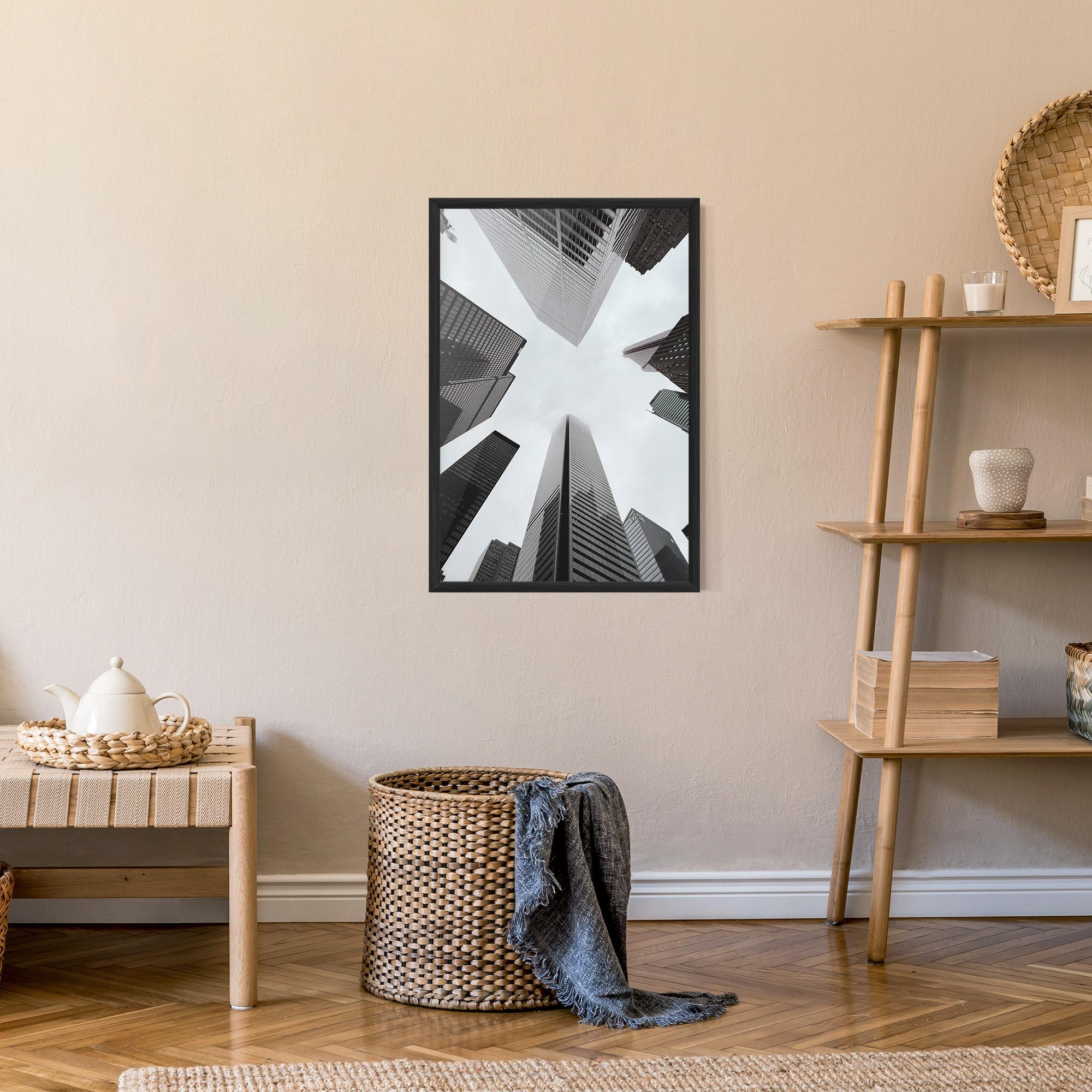 Poster Înrămat High Grey Building mockup 9