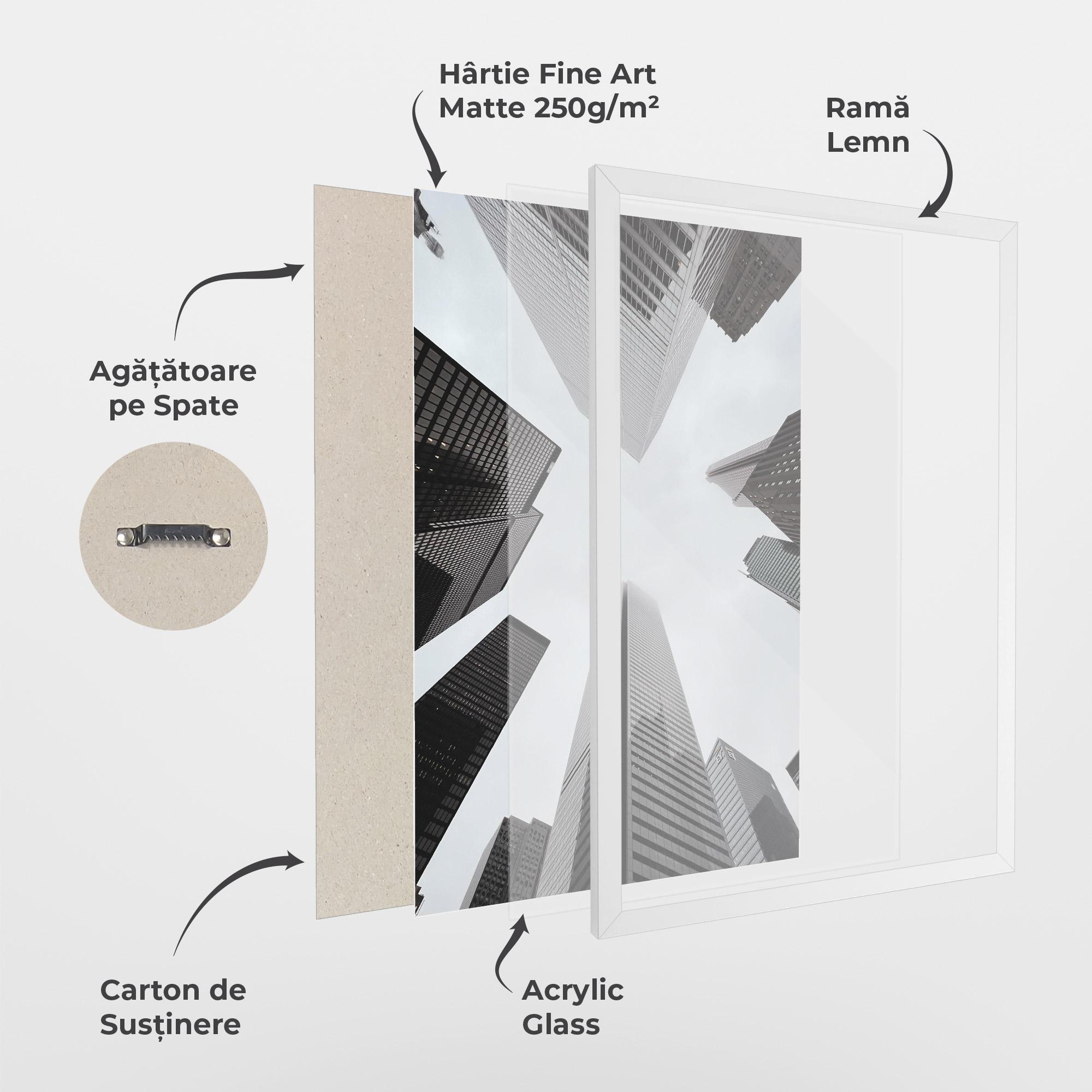 Poster Înrămat High Grey Building mockup 1