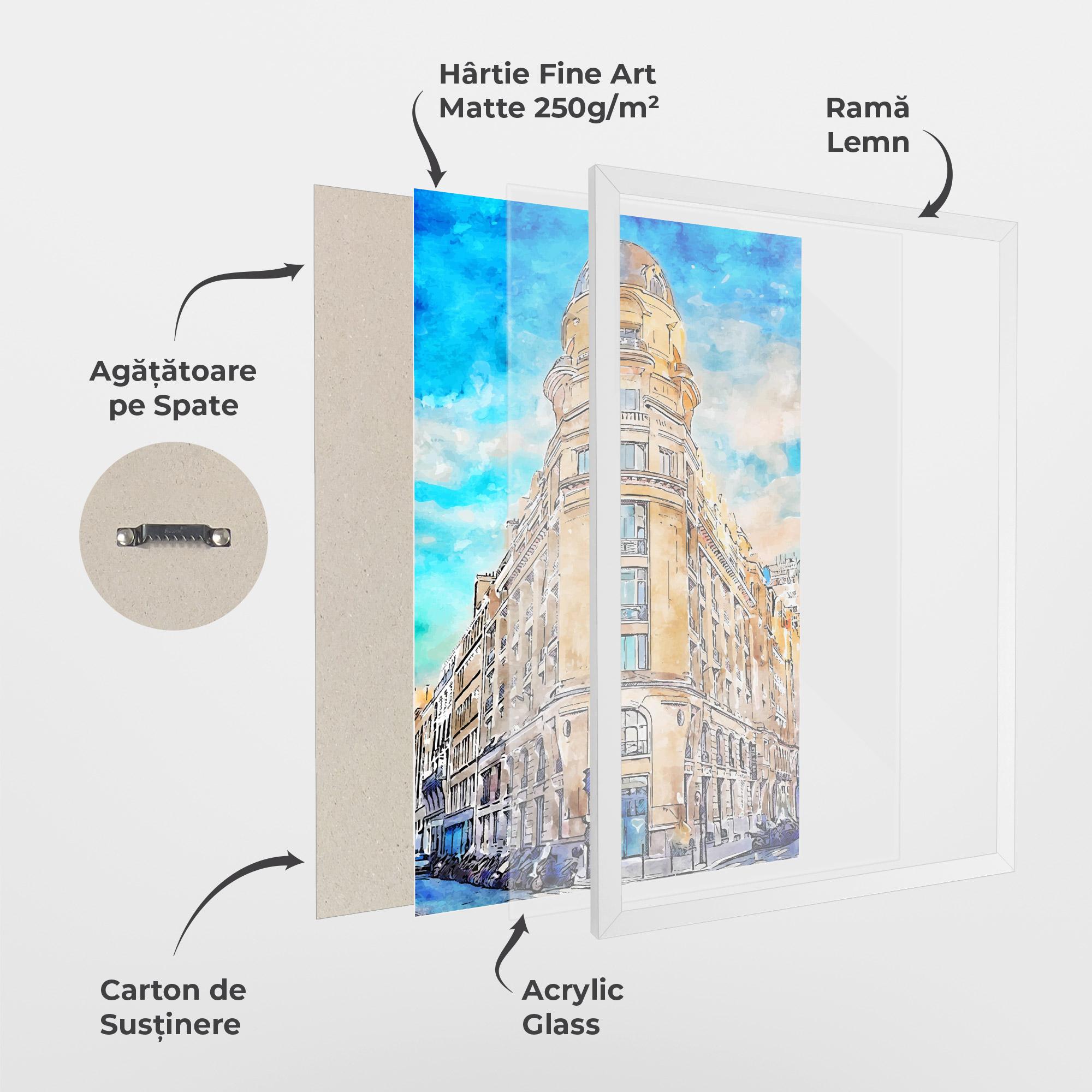 Poster Înrămat Paris Painting mockup 1