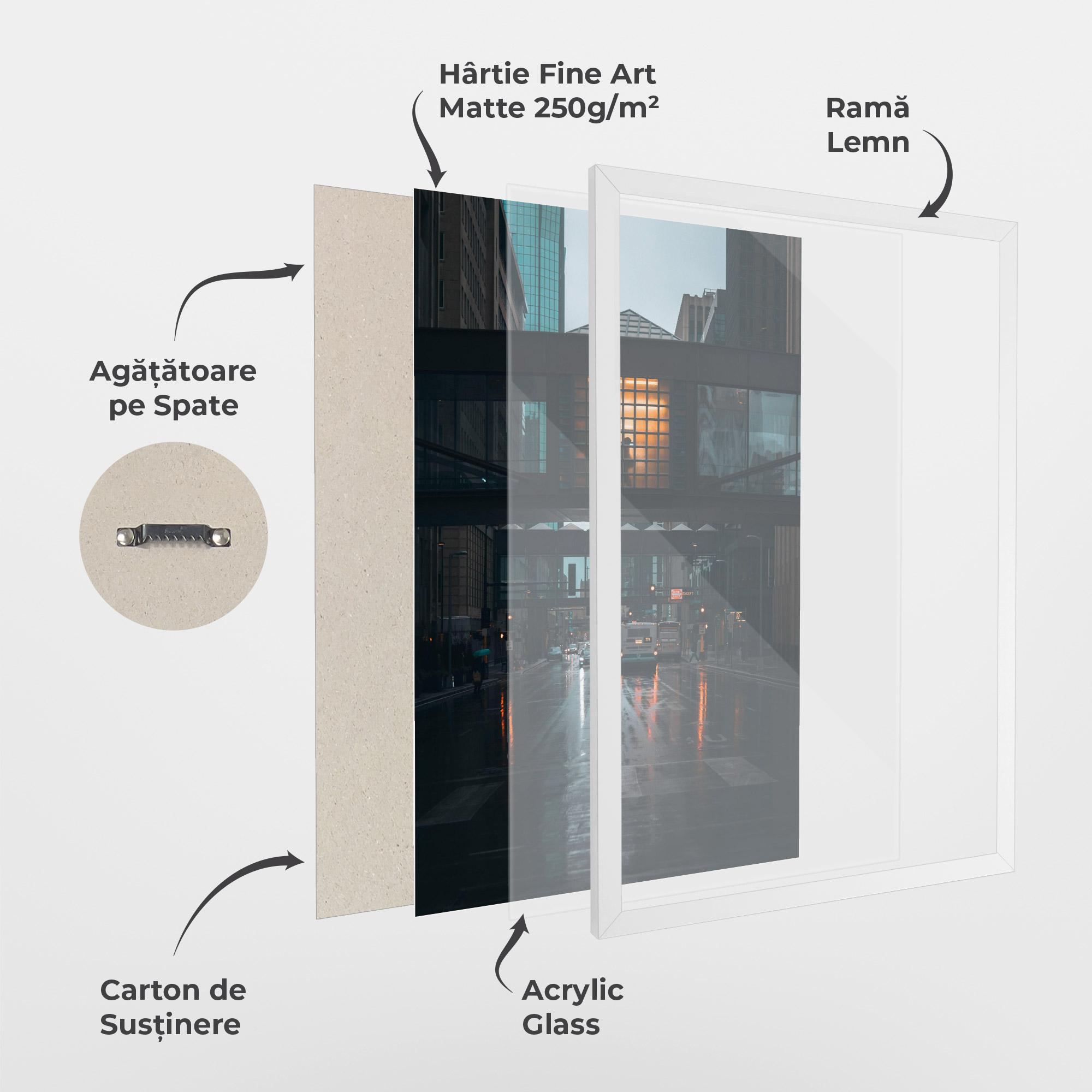 Poster Înrămat Worm Light Building mockup 1