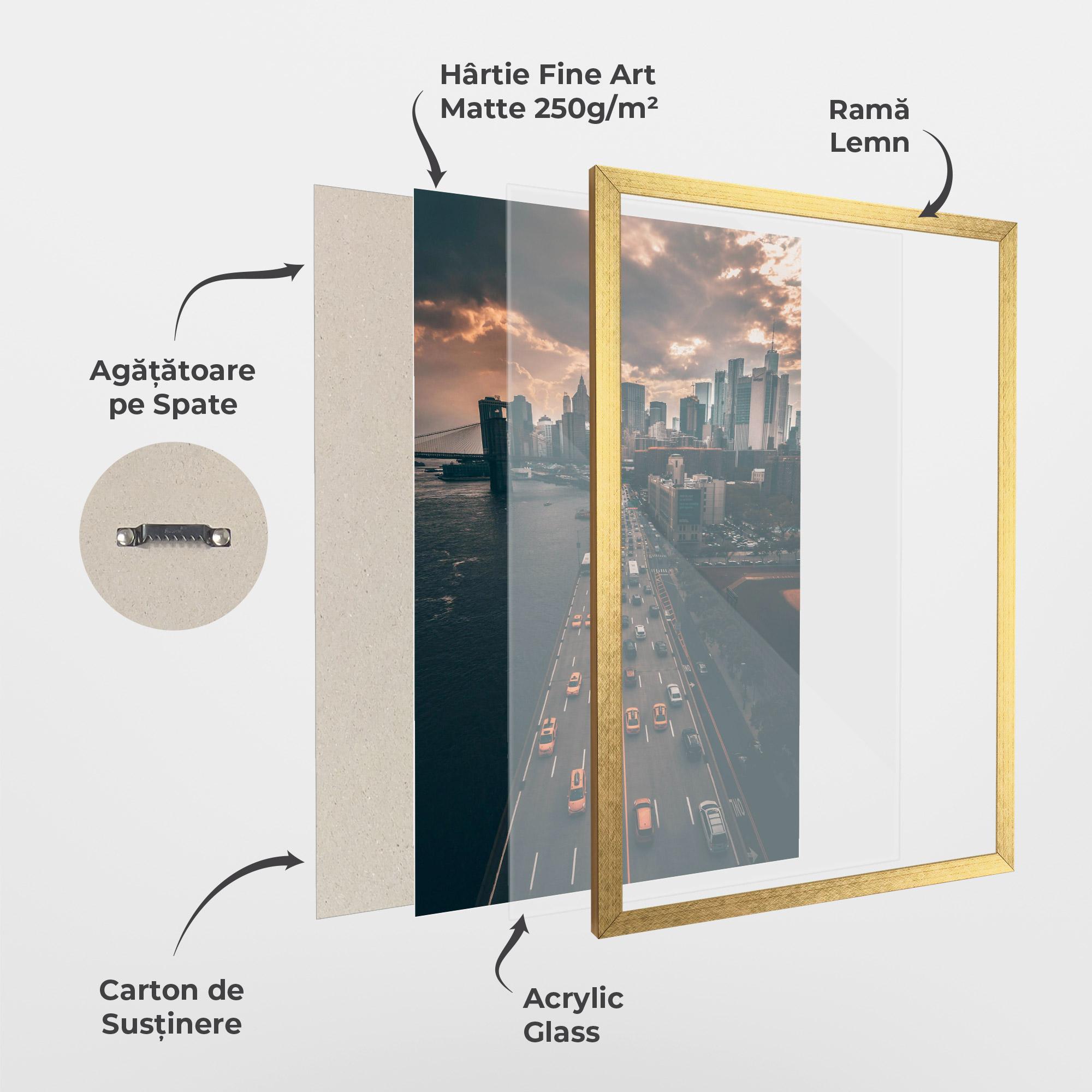 Poster Înrămat Above City mockup 1