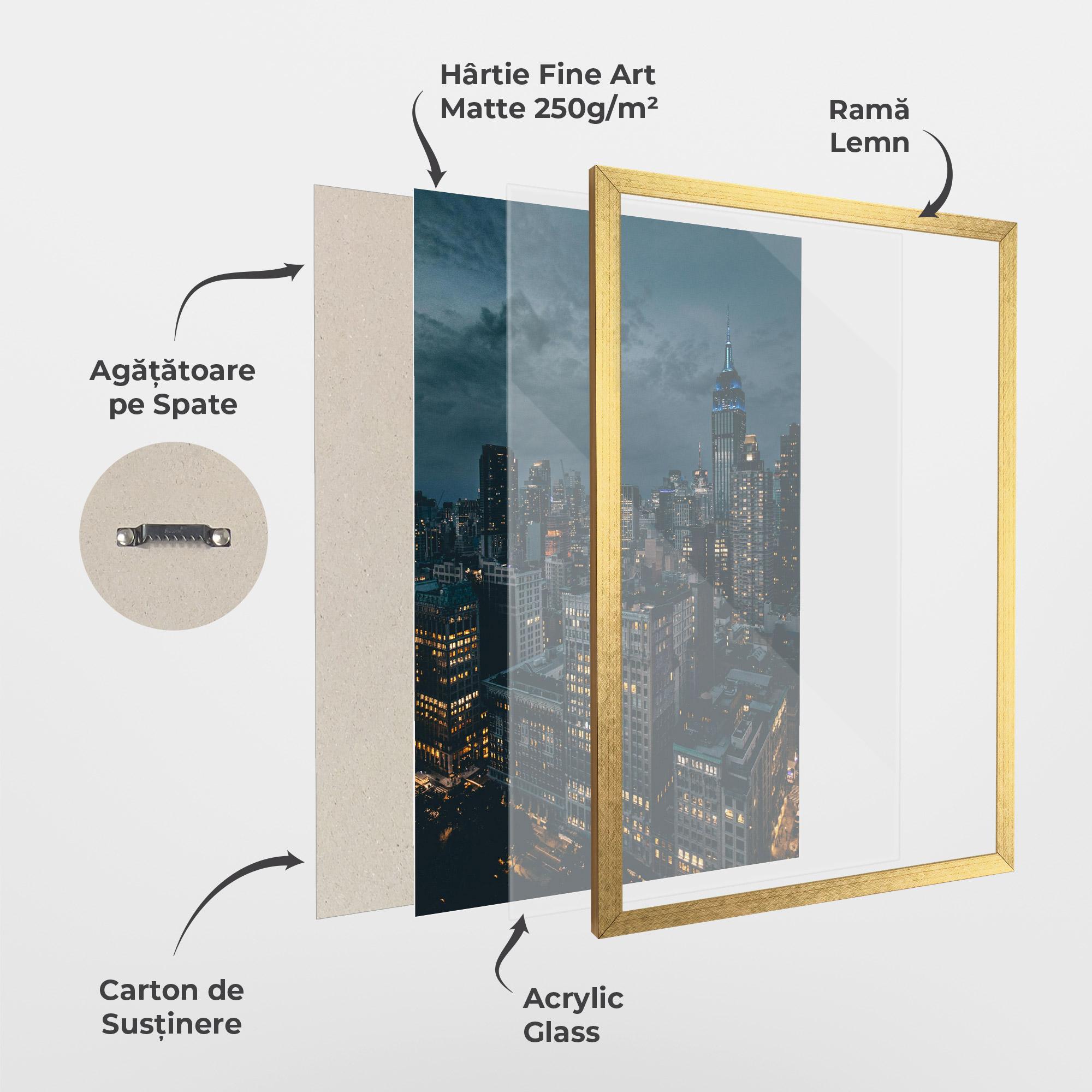 Poster Înrămat City Night mockup 1