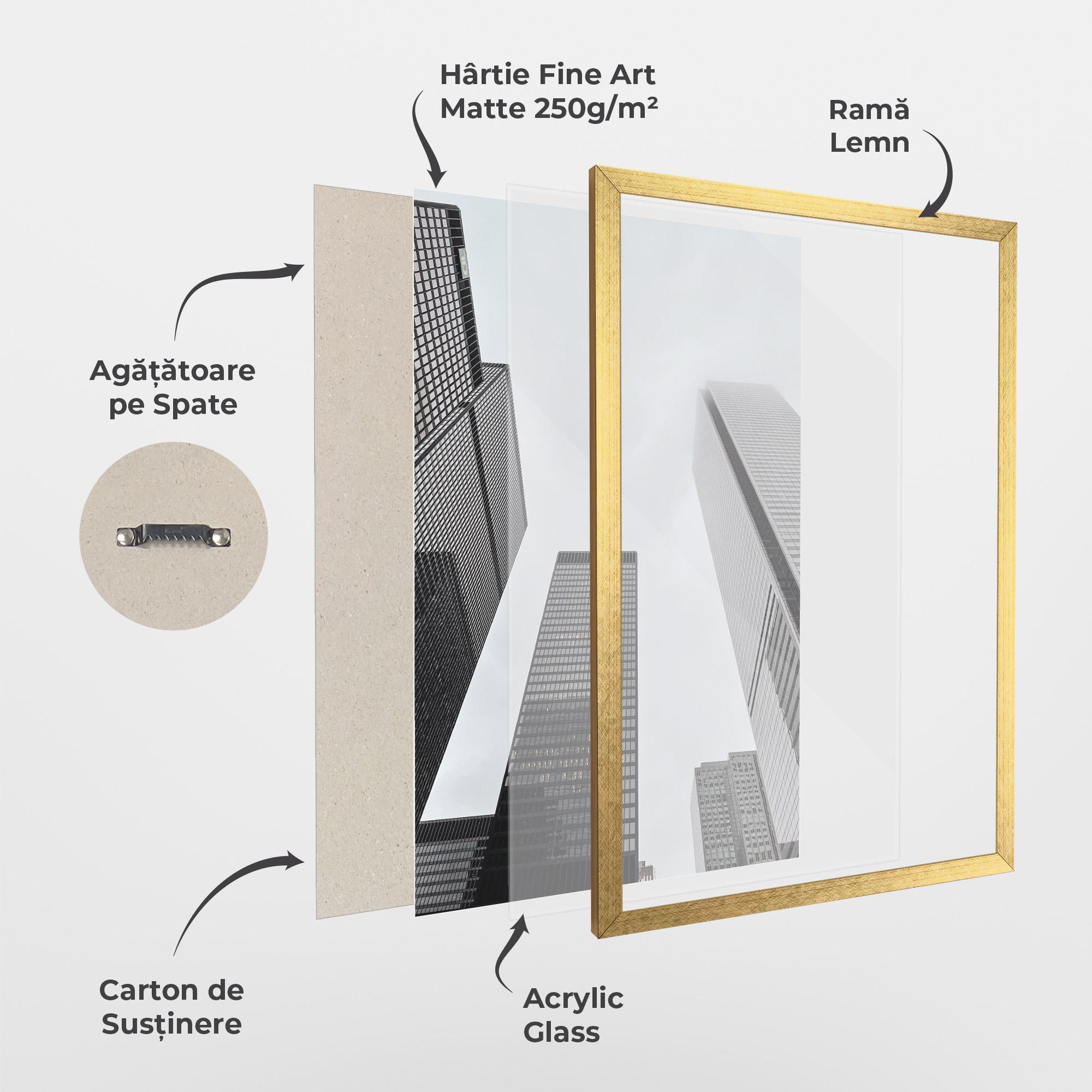 Poster Înrămat Grey High Building mockup 1